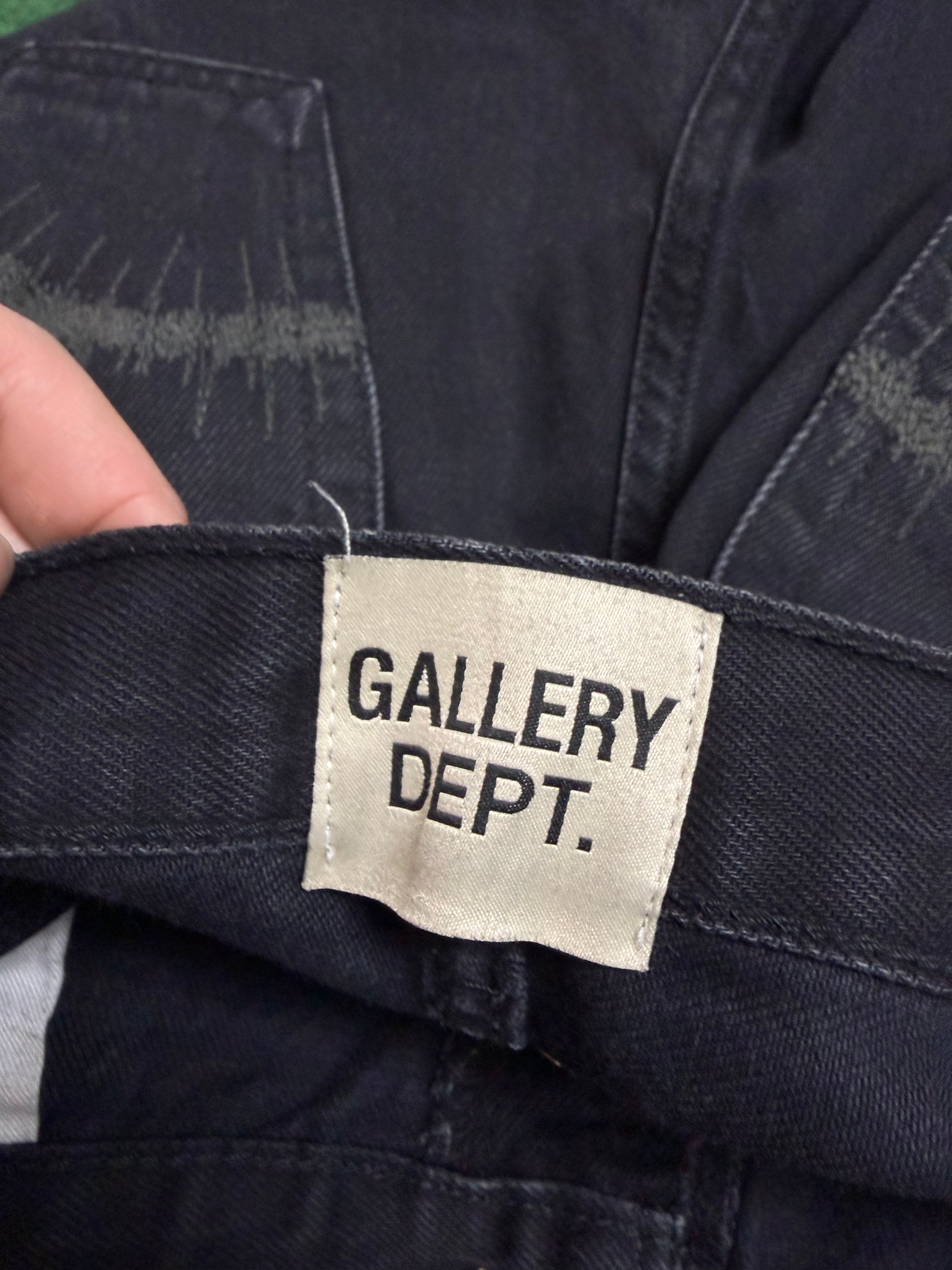 Chrome Hearts x Gallery Black Flare Blue Patch Jeans