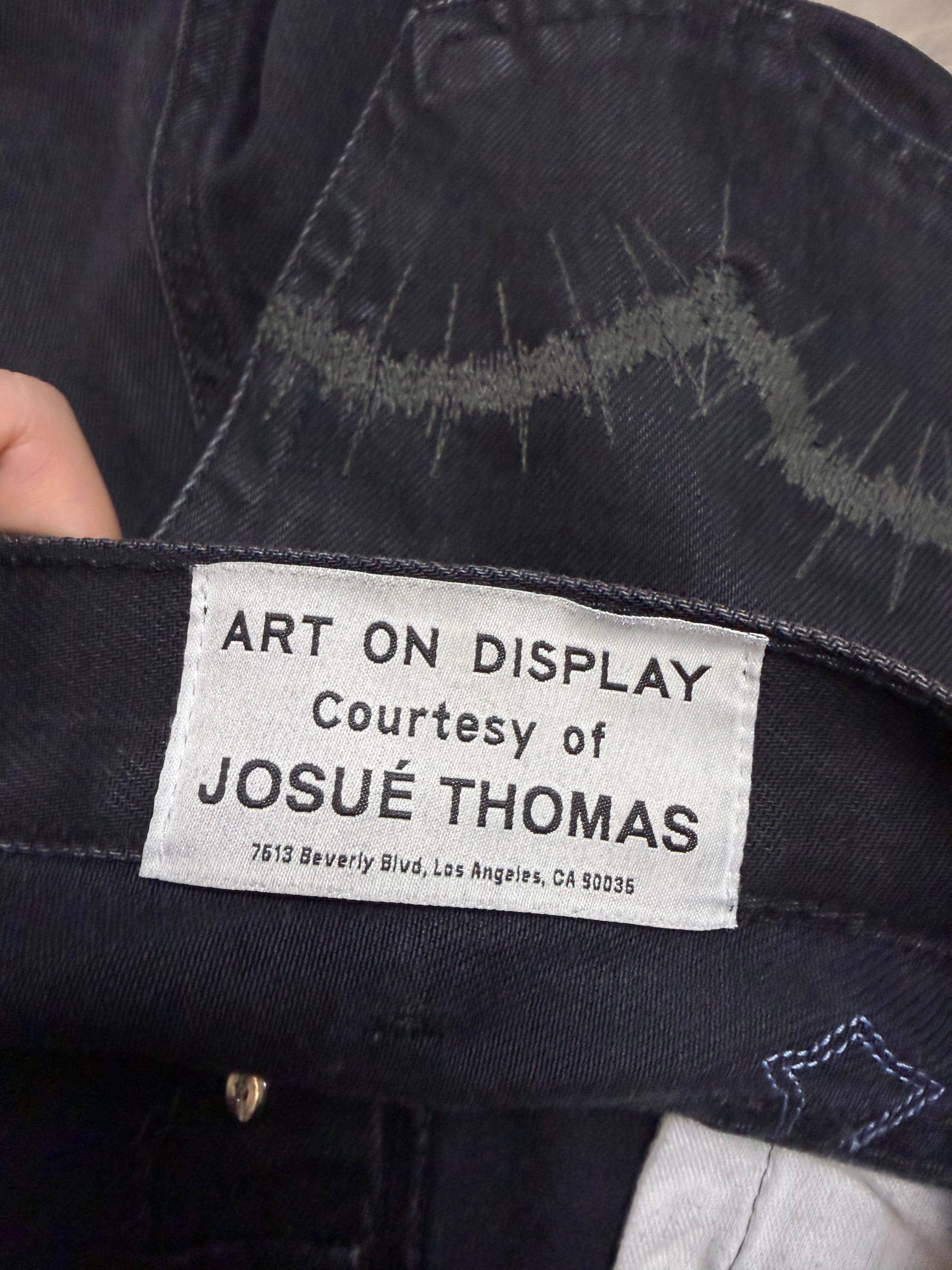 Chrome Hearts x Gallery Black Flare Blue Patch Jeans