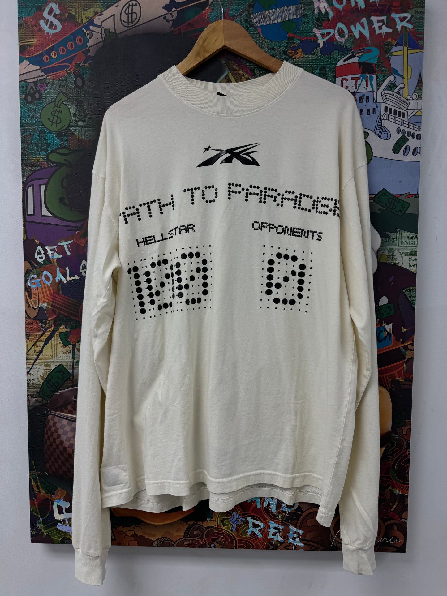 Hellstar LS Scoreboard Cream New XL With Tags