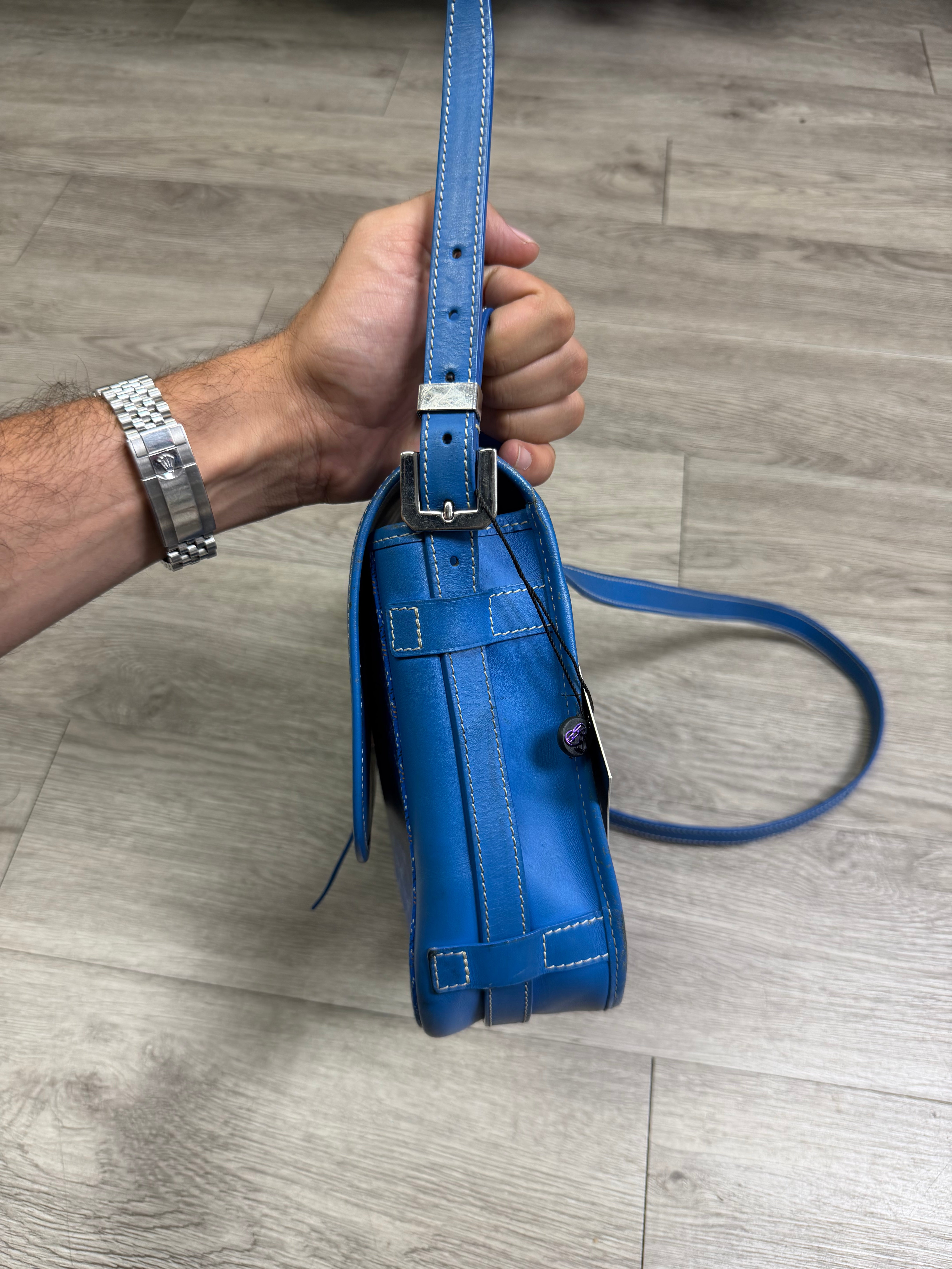 Goyard Blue Belvedere Bag