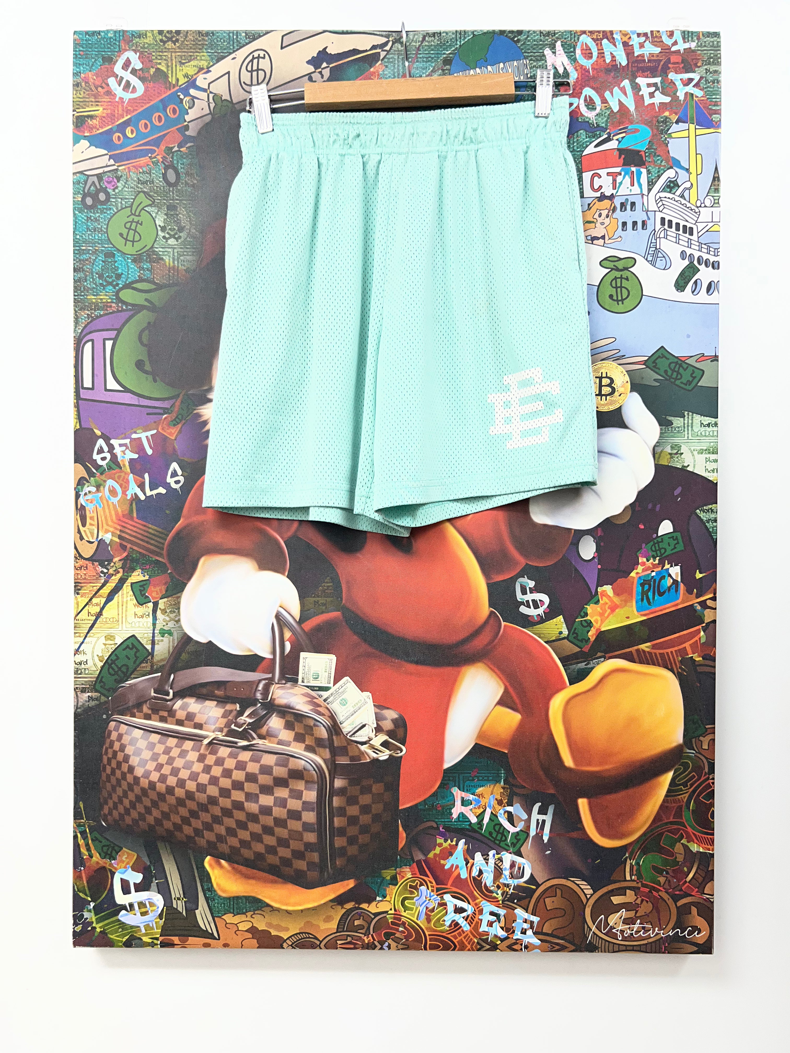 Eric Emanuel Tiffany Blue White Basics Shorts