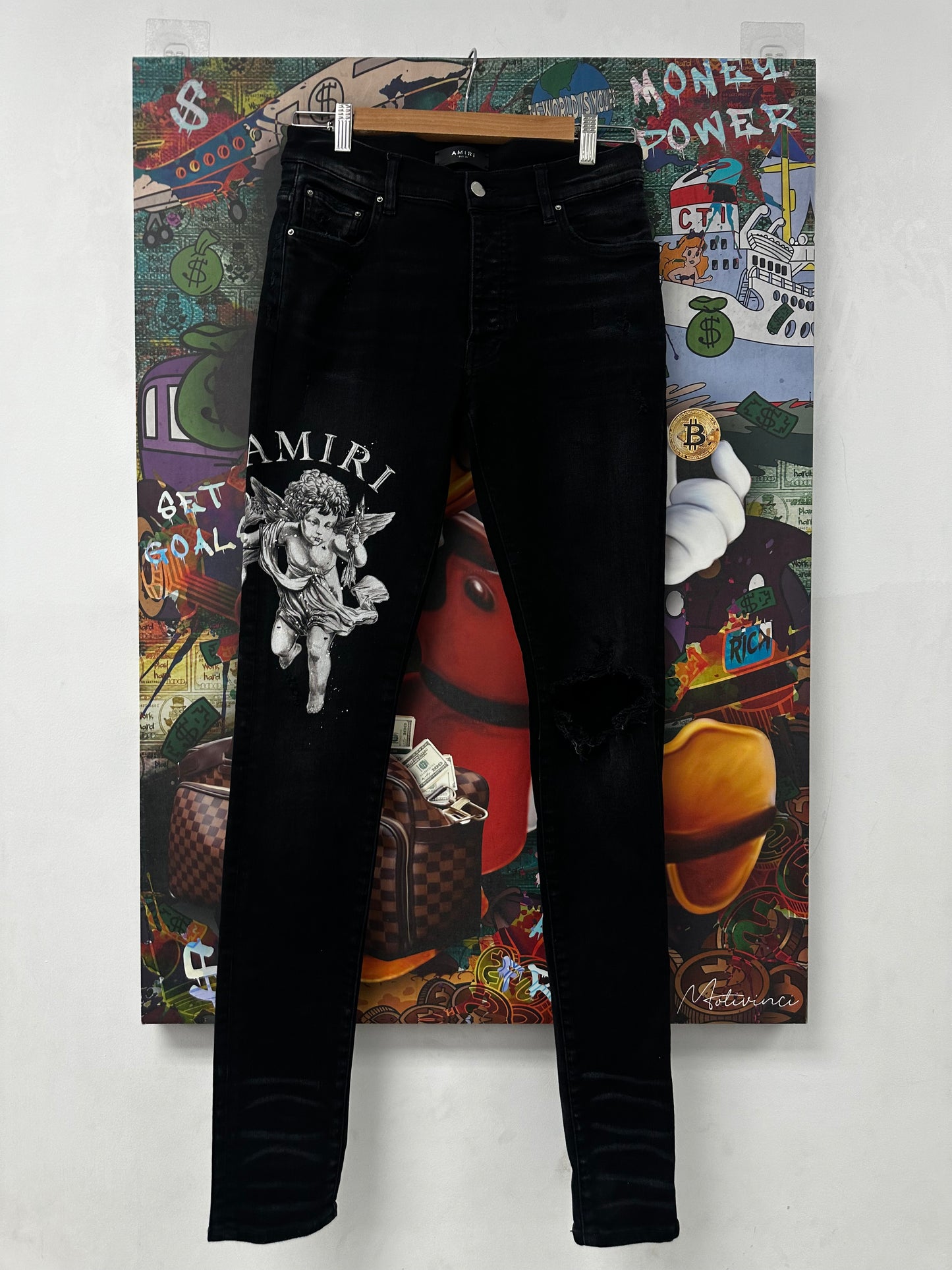 Amiri Jeans Black Cherub Used 30 N/A