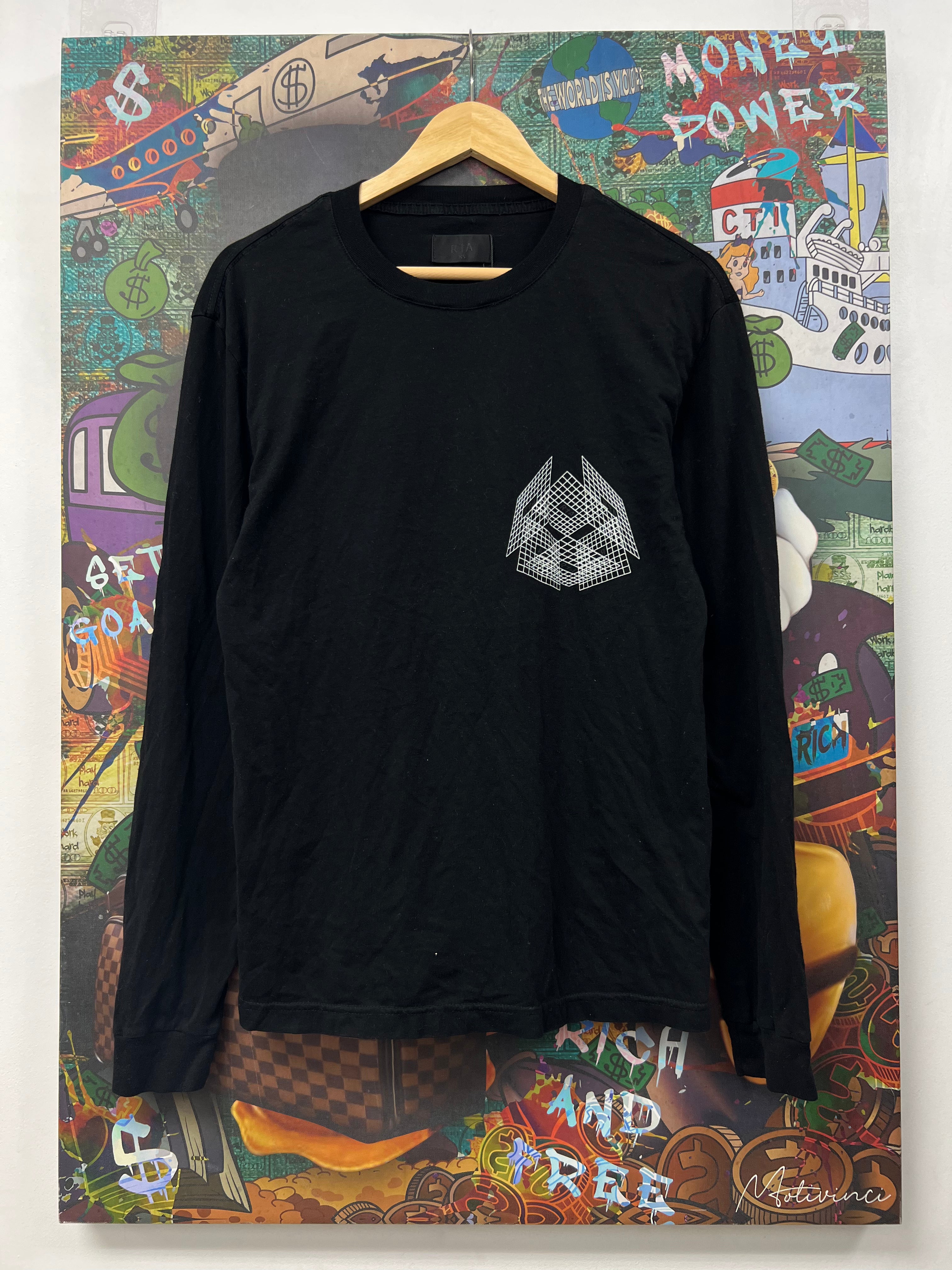 Purple Brand Black White Logo LS Tee