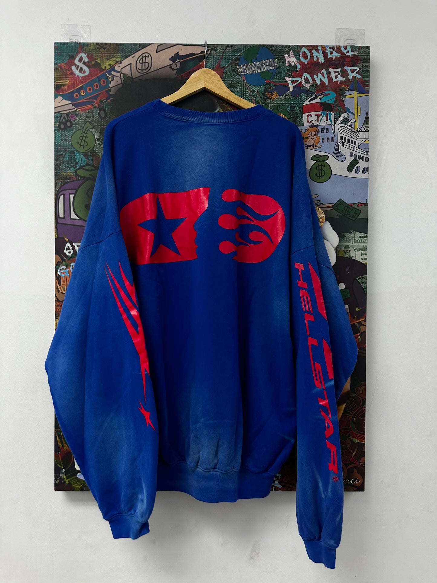 Hellstar Crewneck Royal Blue New XL With Tags