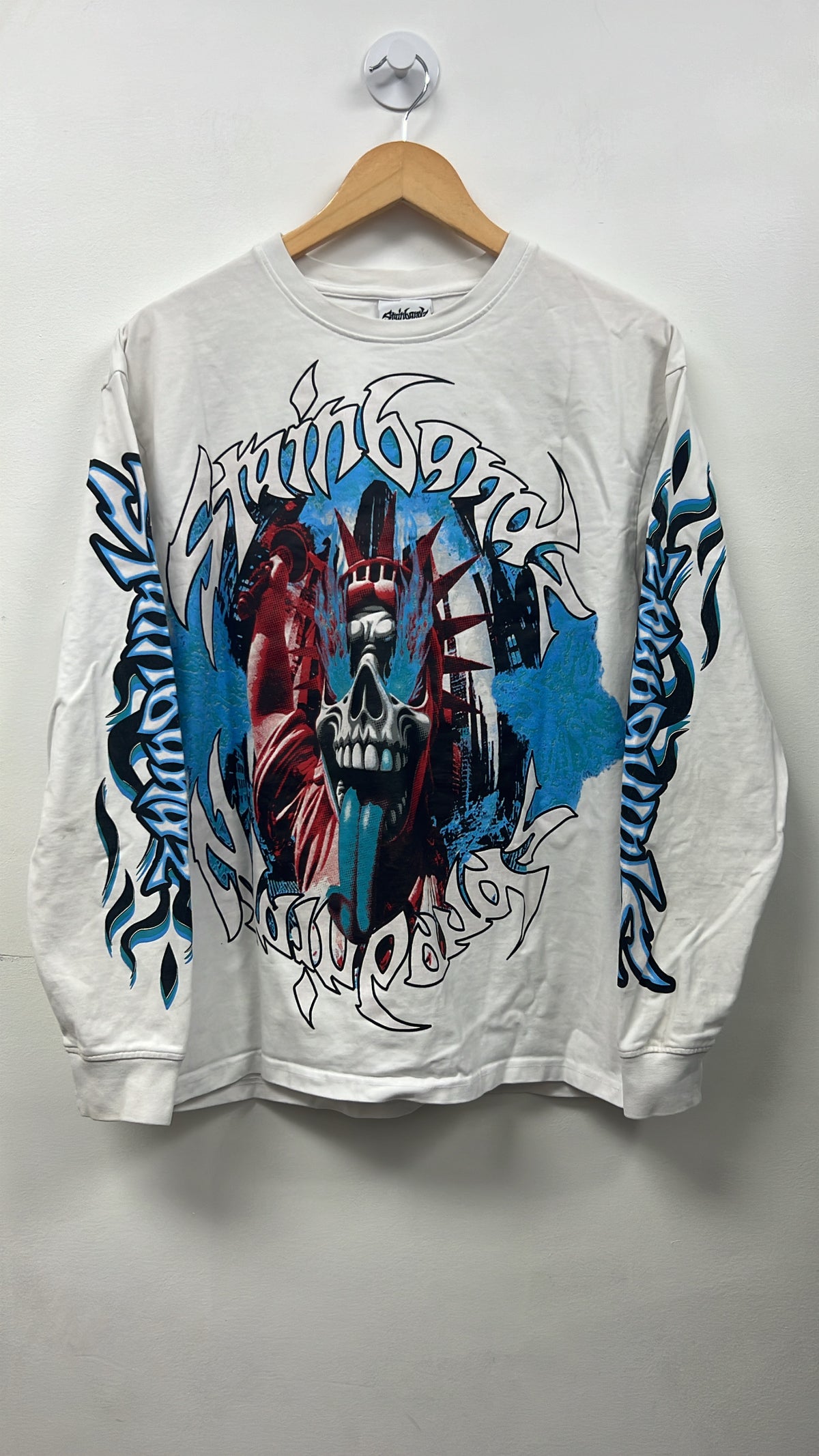SB Studios White Blue NYC Long Sleeve