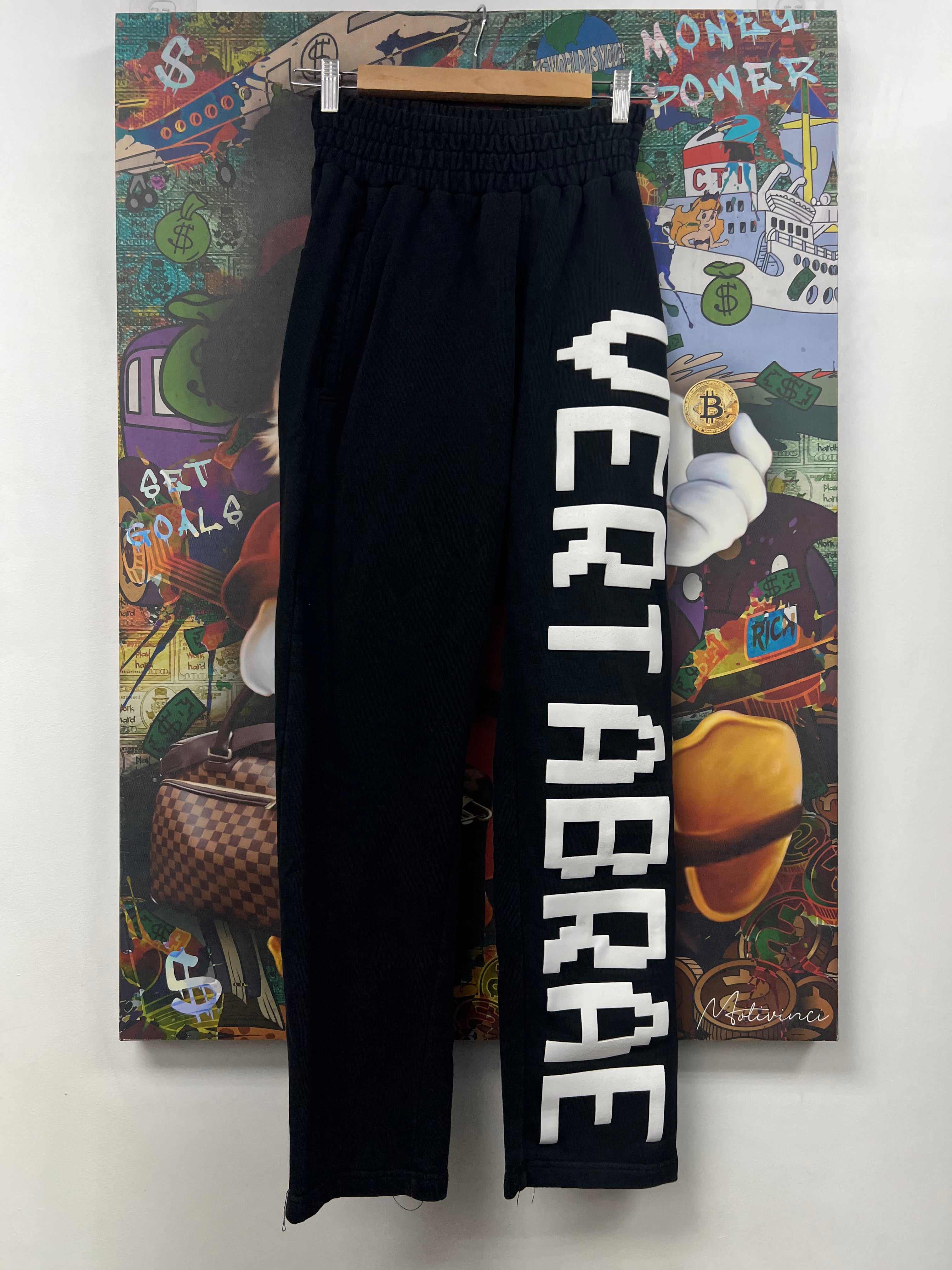 Vertabrae Black White Logo Sweats