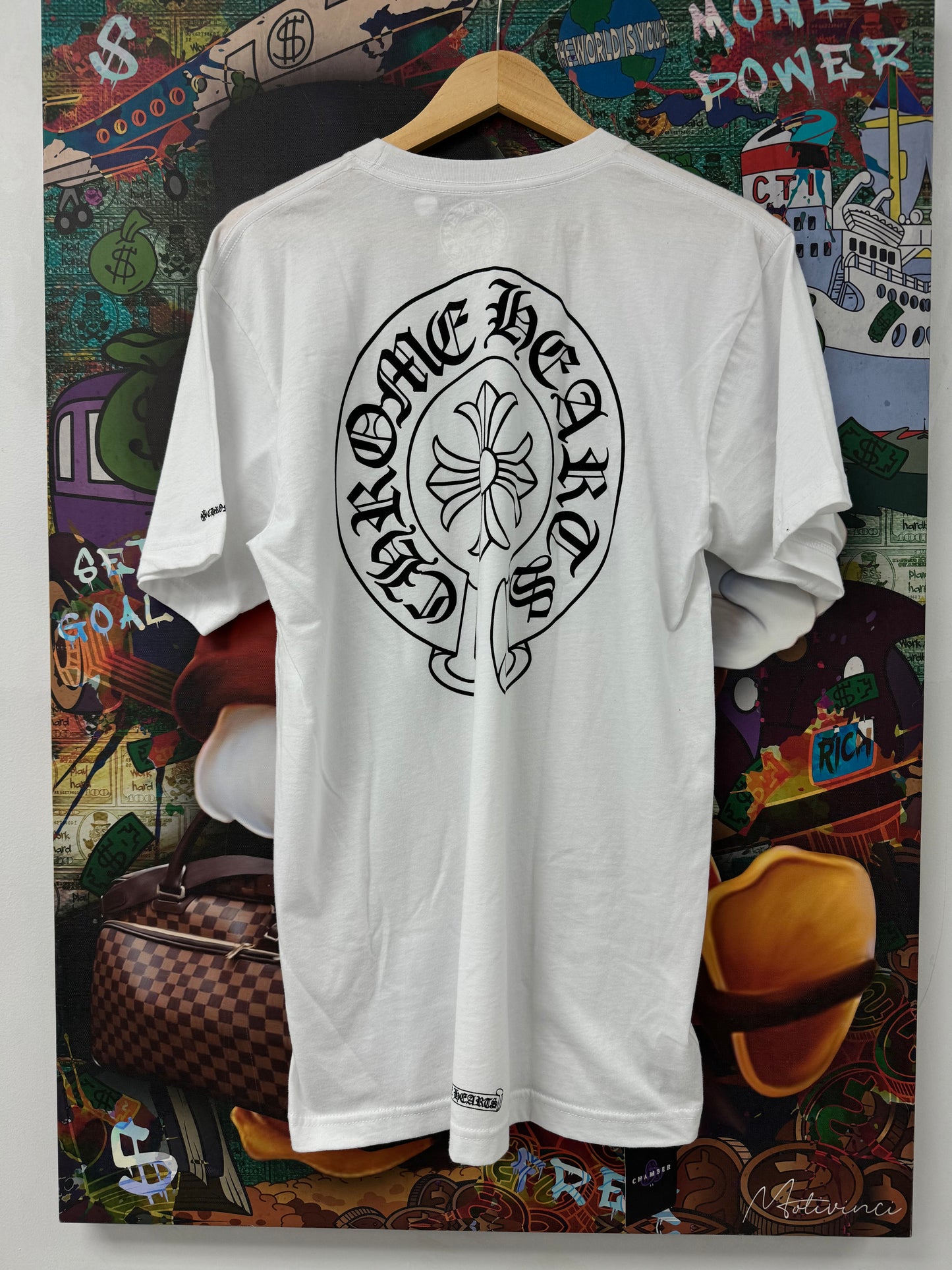 Chrome Hearts Tee White Horseshoe New Large N/A