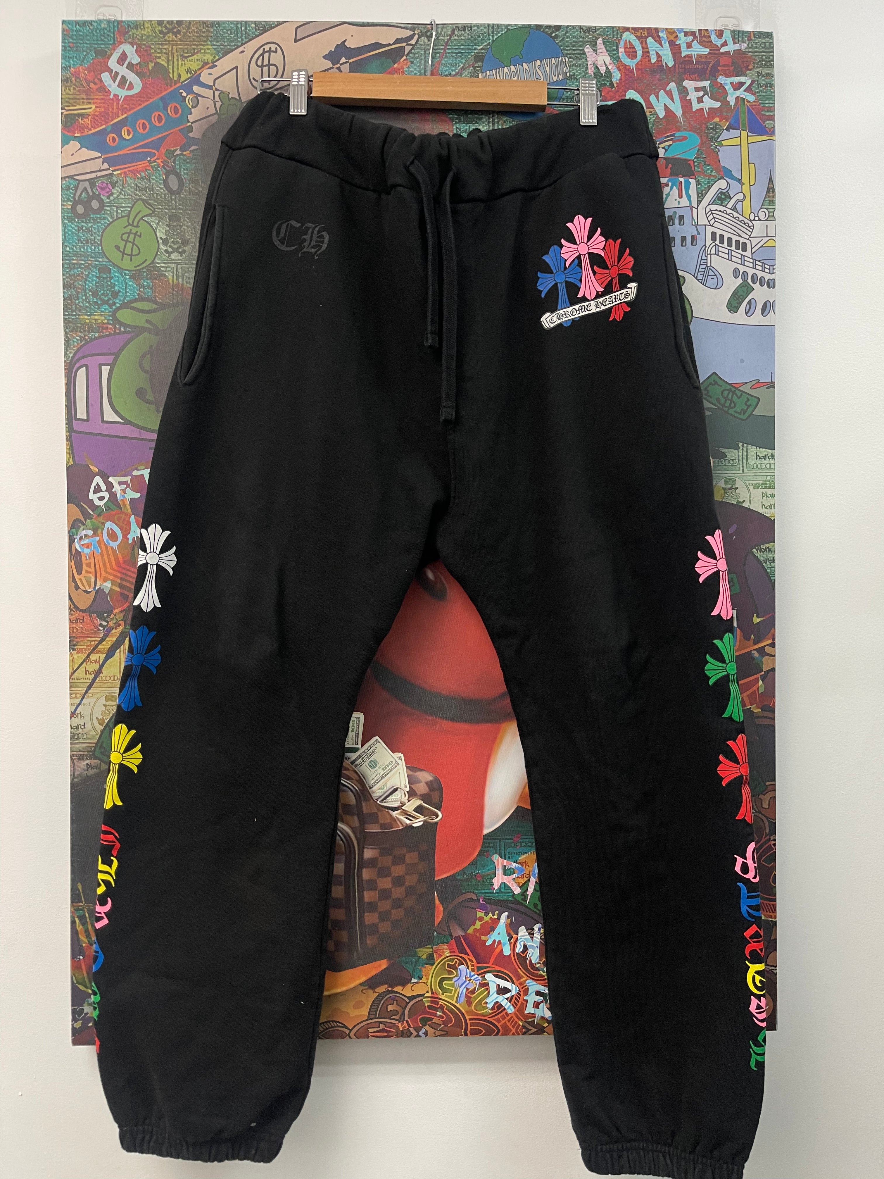 Chrome Hearts Black Muti Cross Sweats