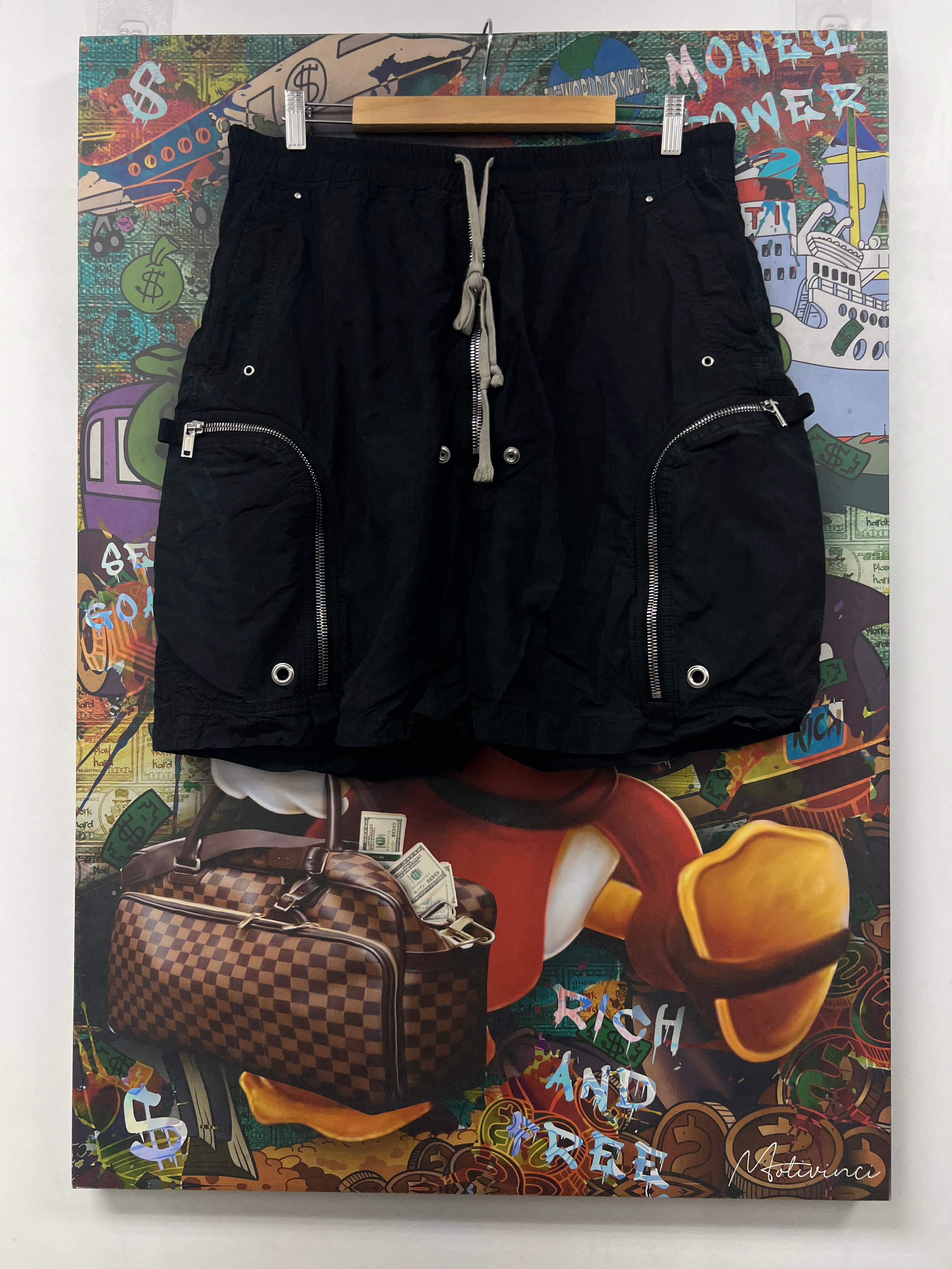 Rick Owens Black Bauhaus Shorts