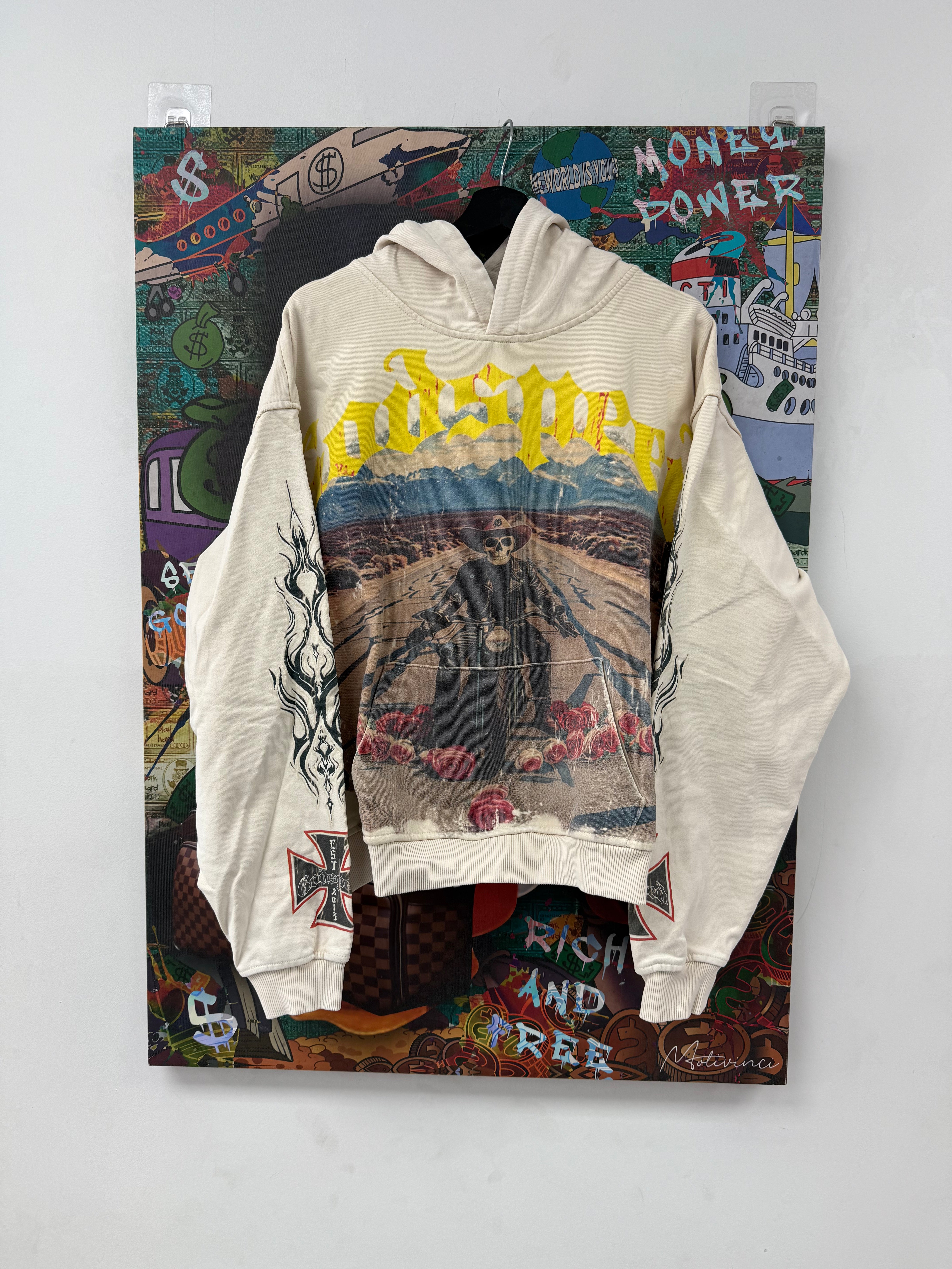 Godspeed Hoodie Long Lonely Road Road Cream