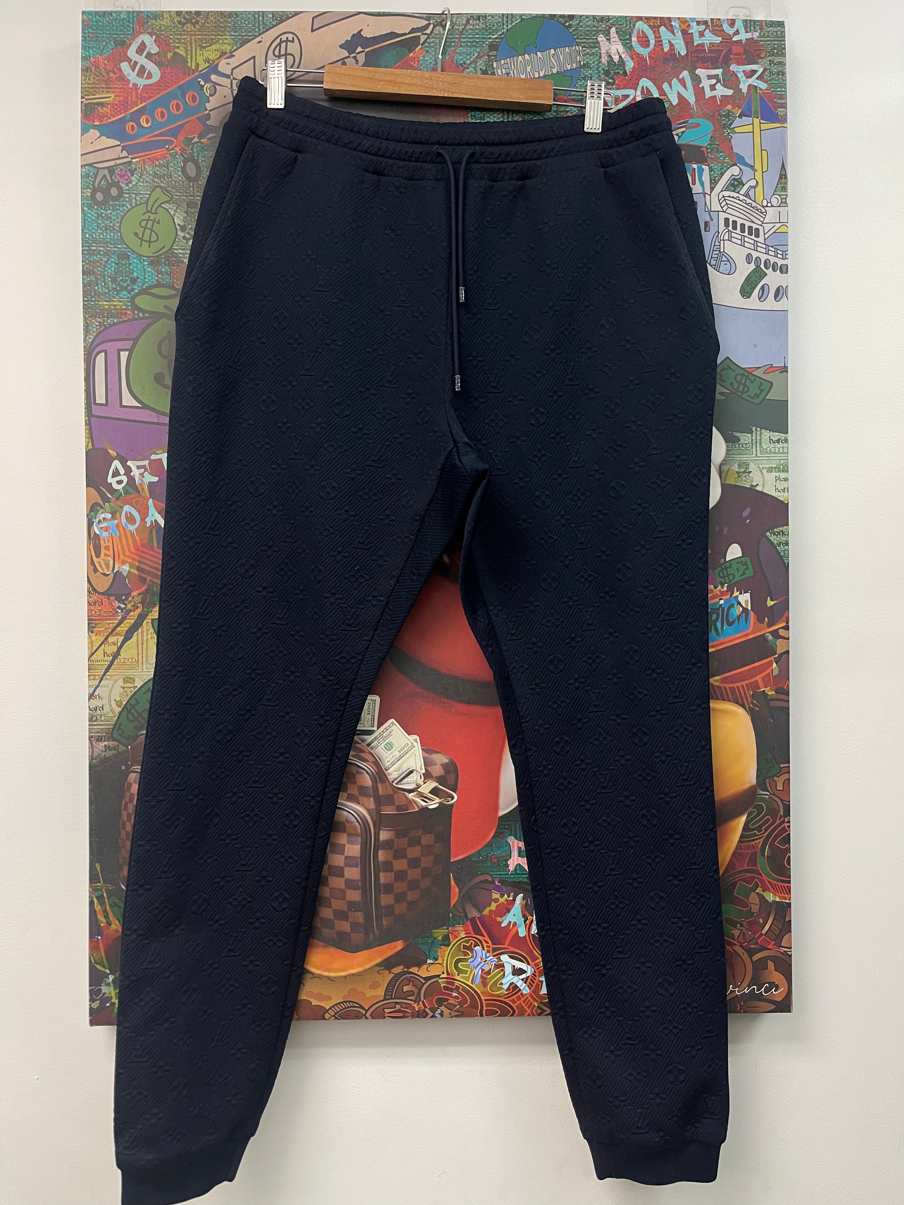 Louis Vuitton Navy Monogram Pants