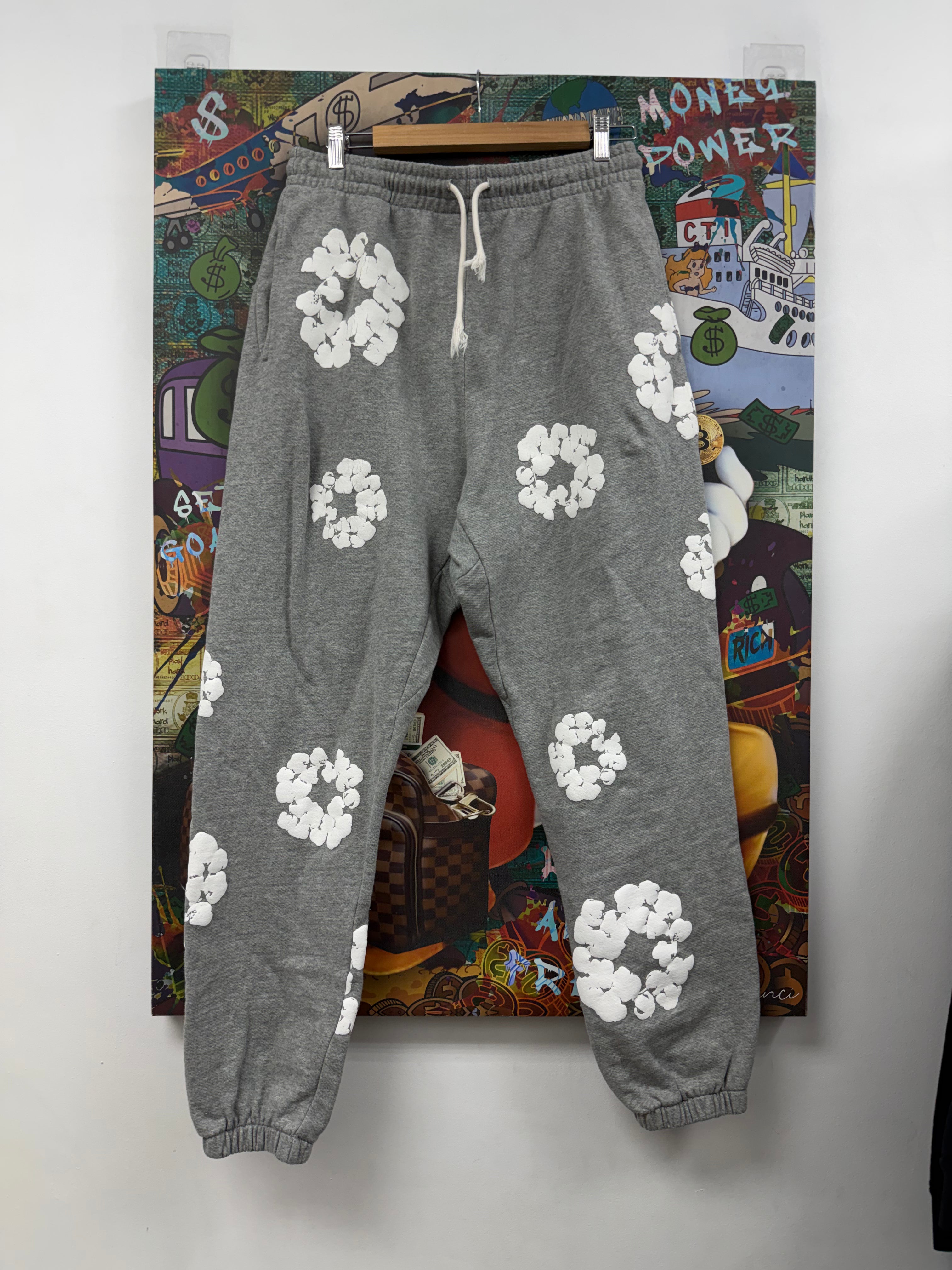 Denim Tears Grey Cotton Wreath Sweats