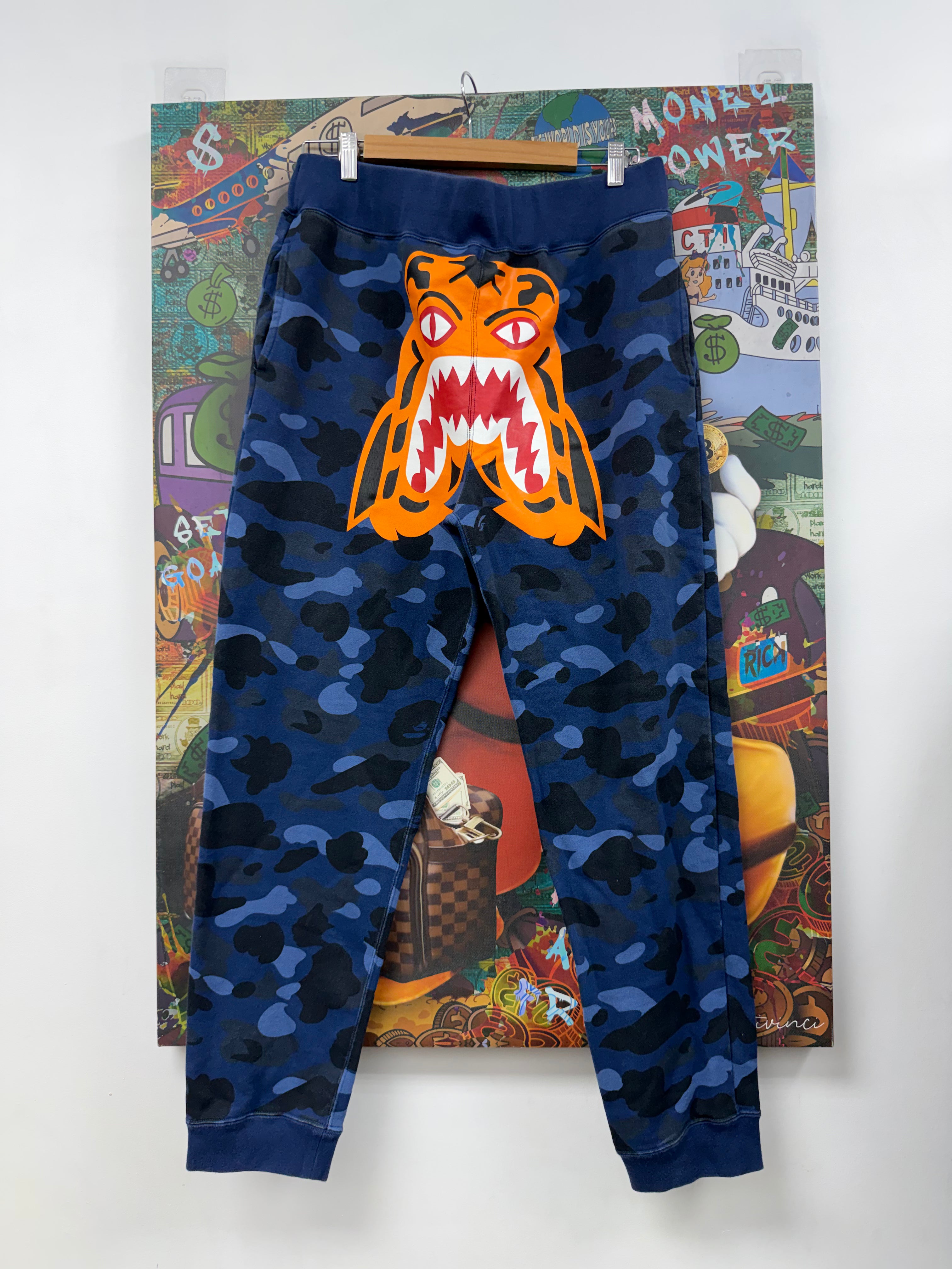 BAPE Blue Camo Tiger Sweats
