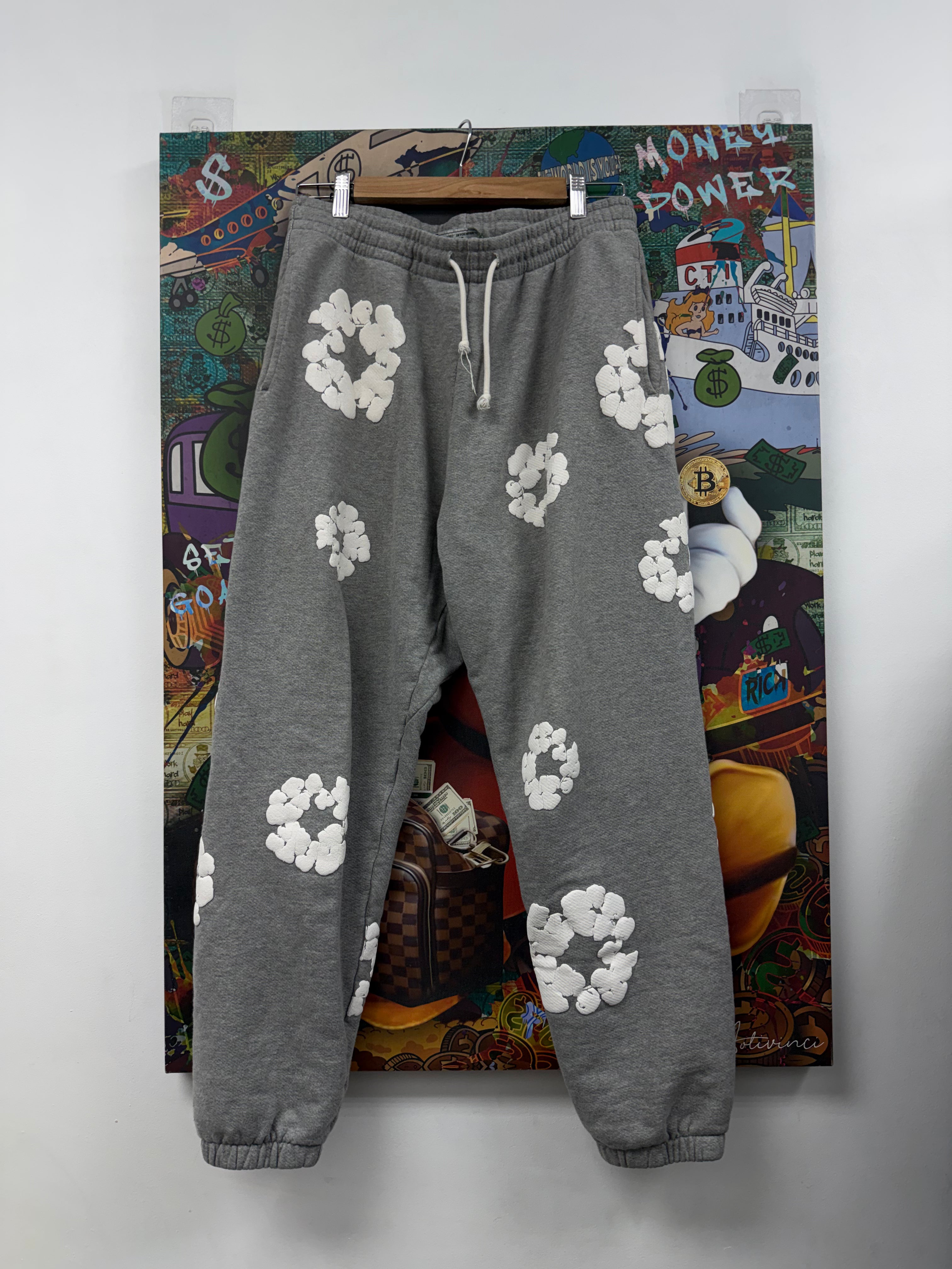 Denim Tears Grey Cotton Wreath Sweats