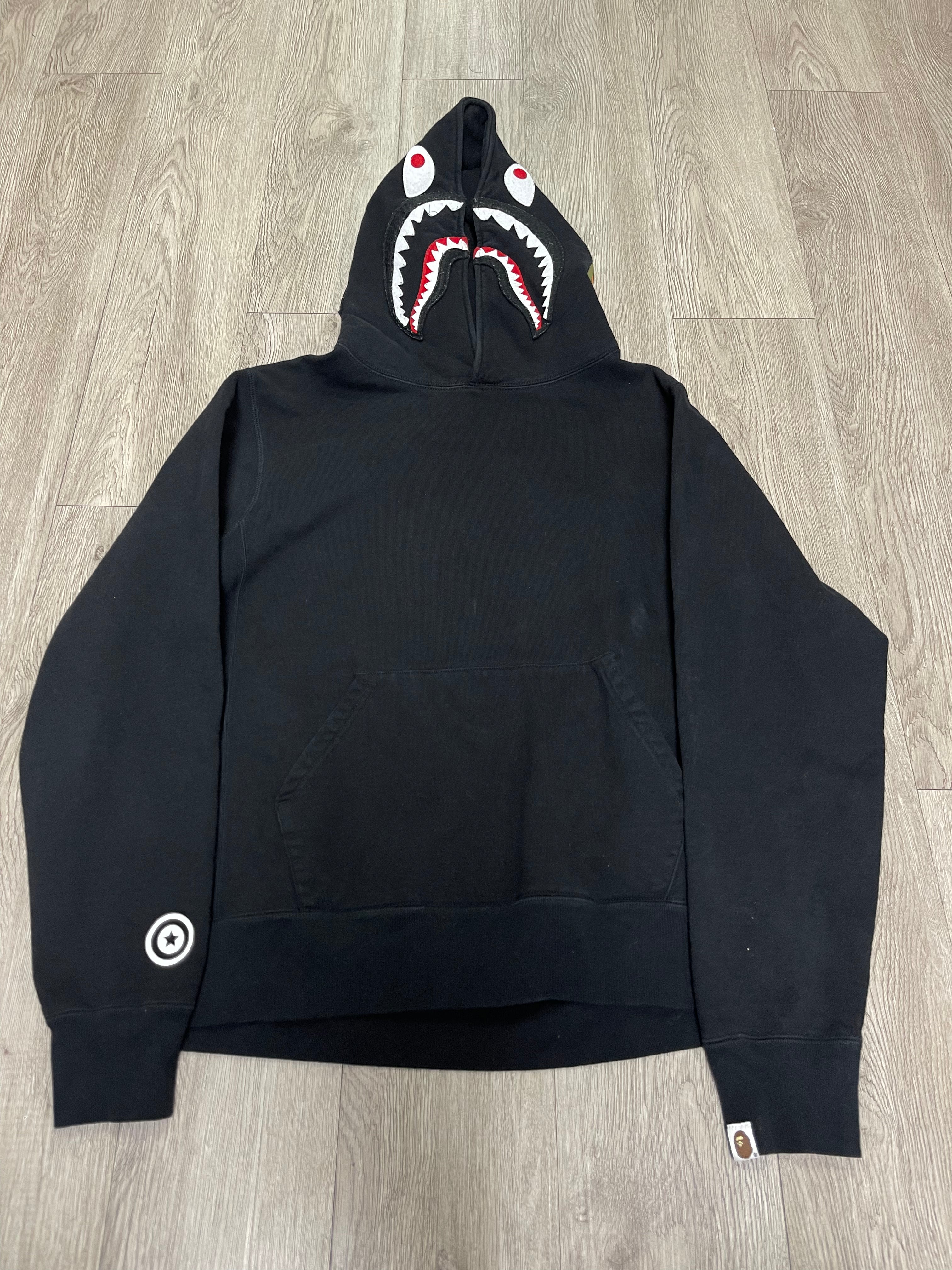 Bape Black Shark Hoodie