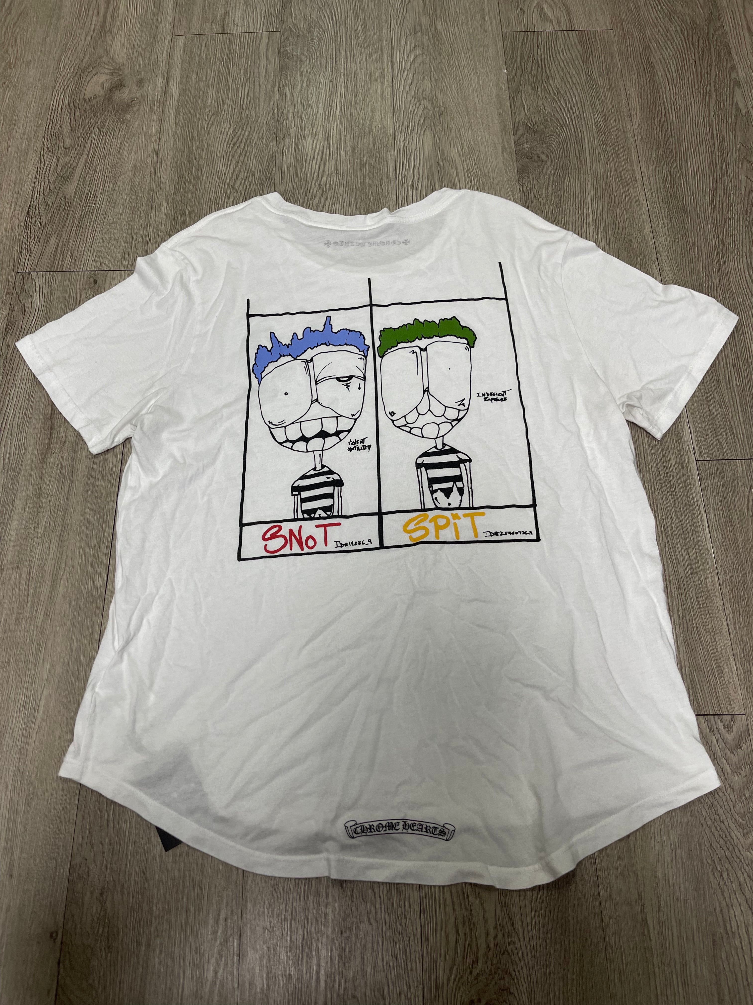 Chrome Hearts Matty Boy White Snot Spit Tee
