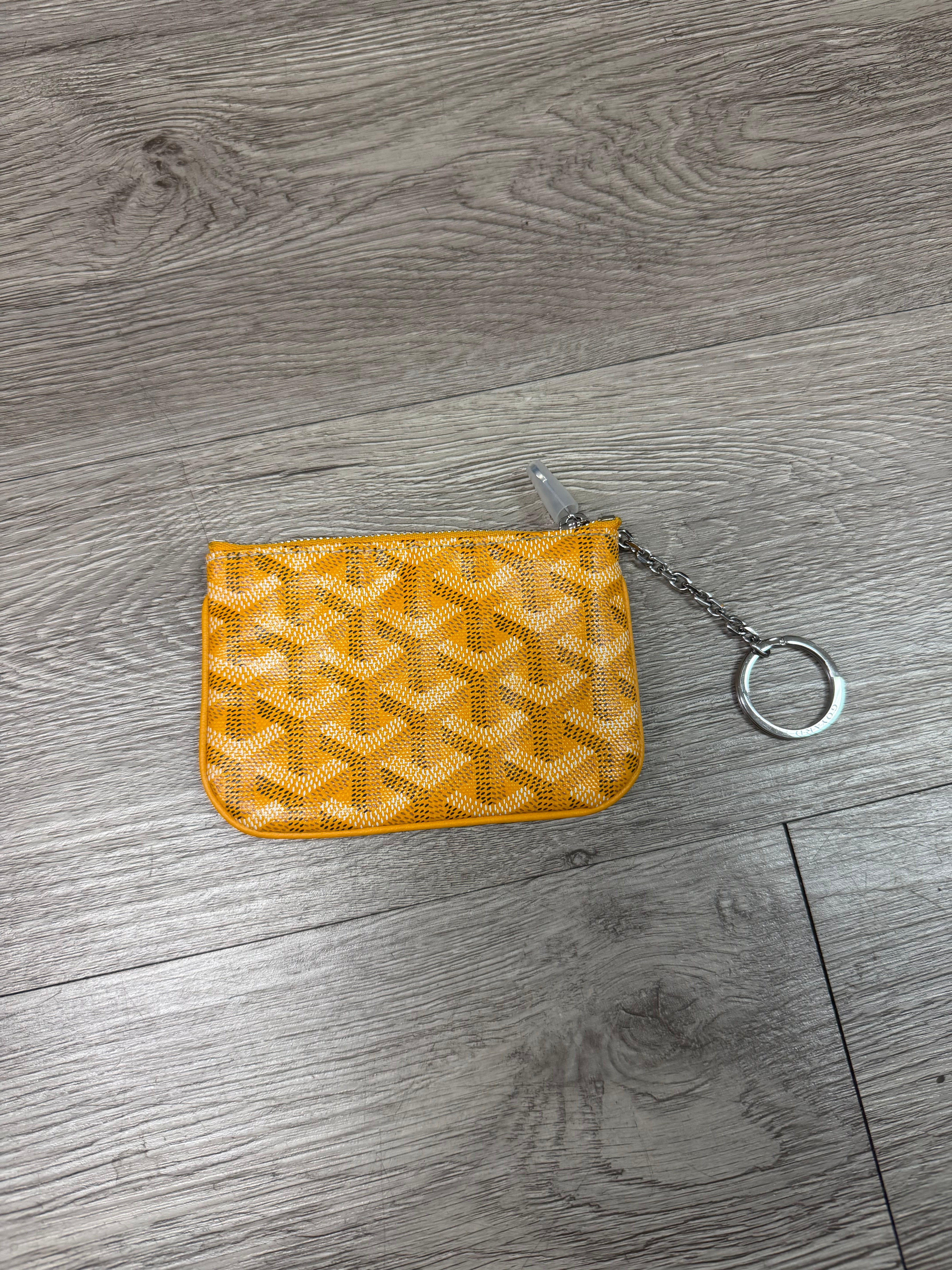 Goyard Yellow Senat On Chain Wallet