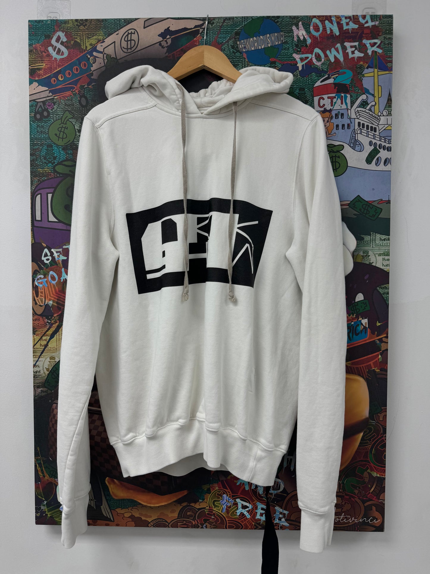 Rick Owens DRKSHDW Hoodie White Used Medium N/A