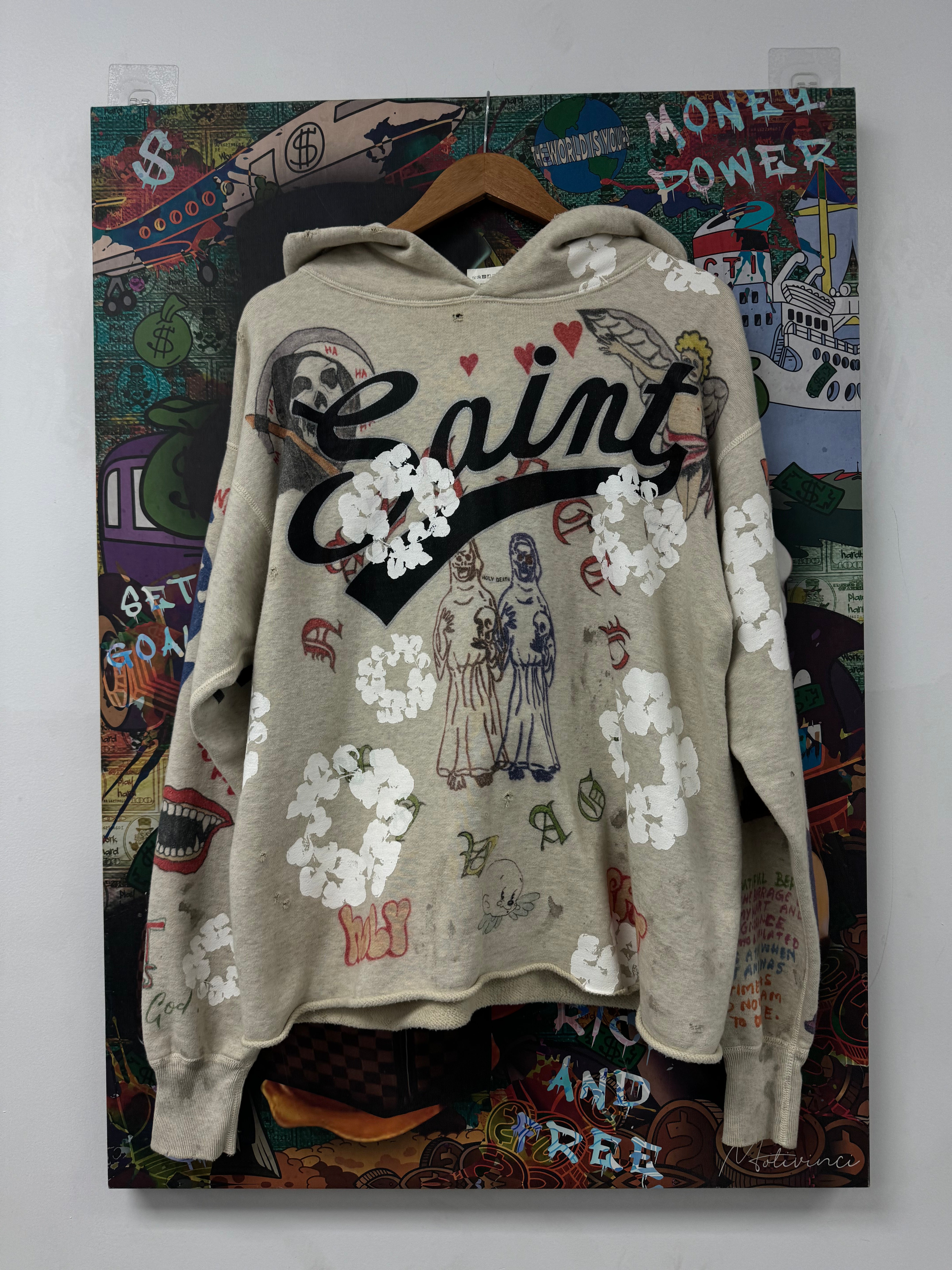 Denim Tears Saint Michael Hoodie New Medium With Tags