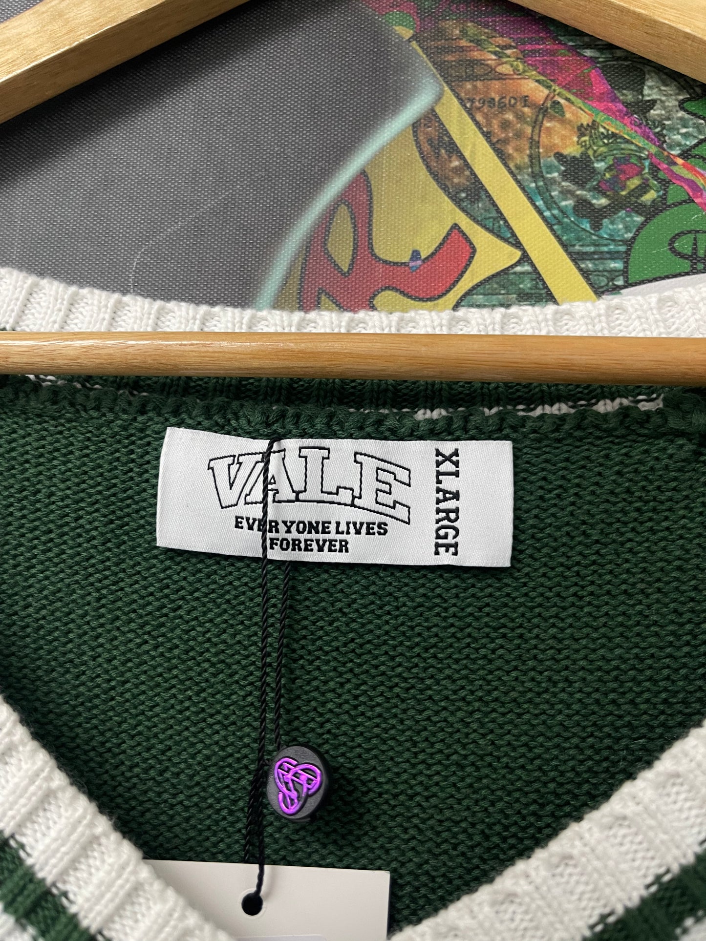 Vale green Knitted Vest Used