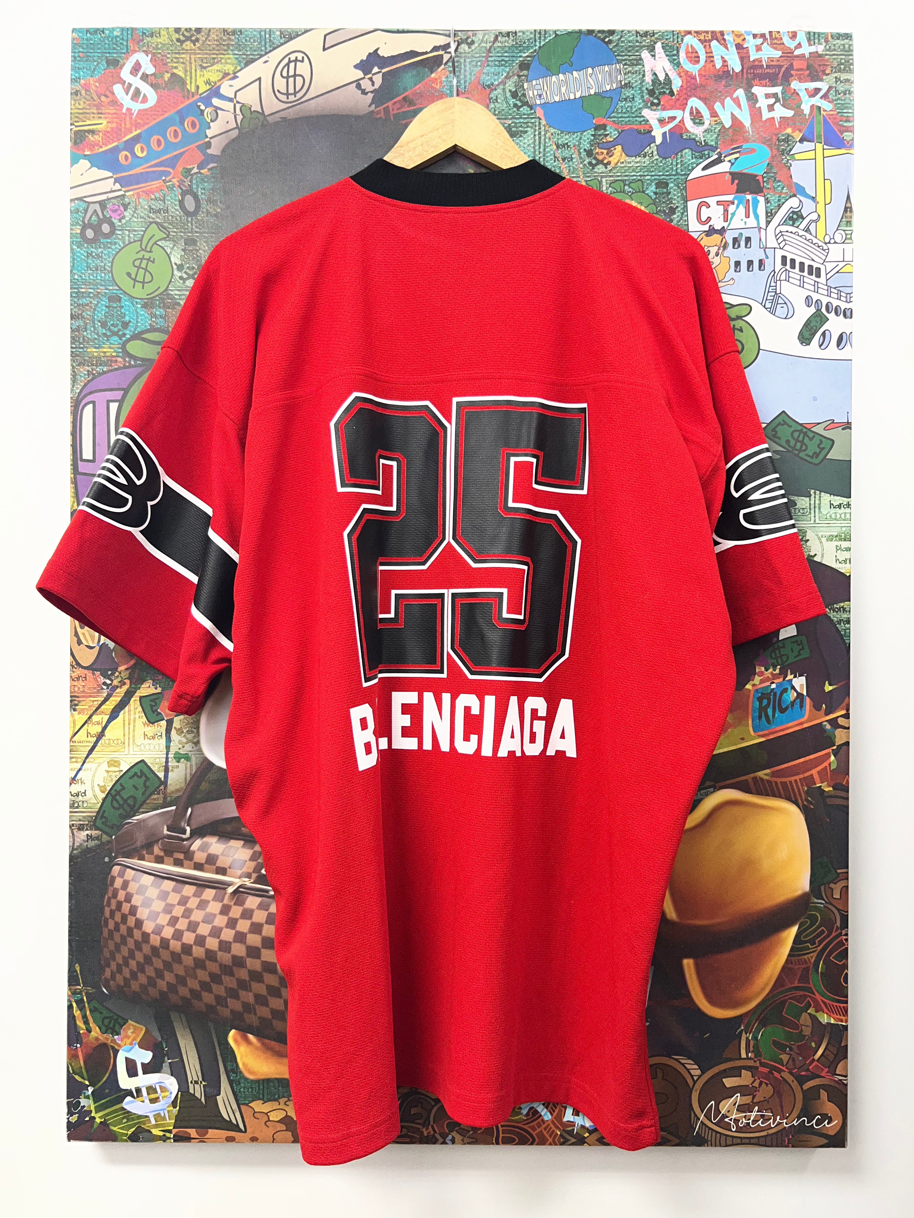 Balenciaga Red Football Jersey