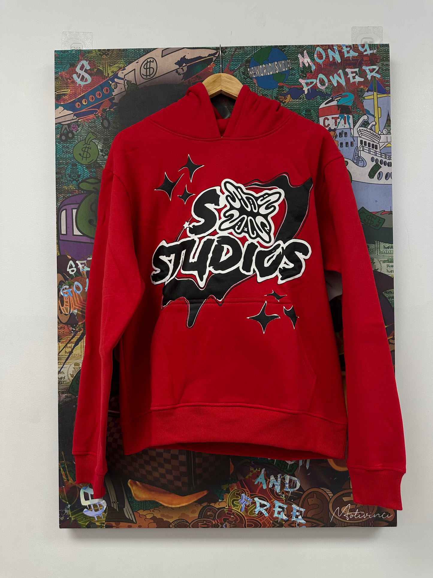 SB Studios Hoodie Red Black (S-XL) New