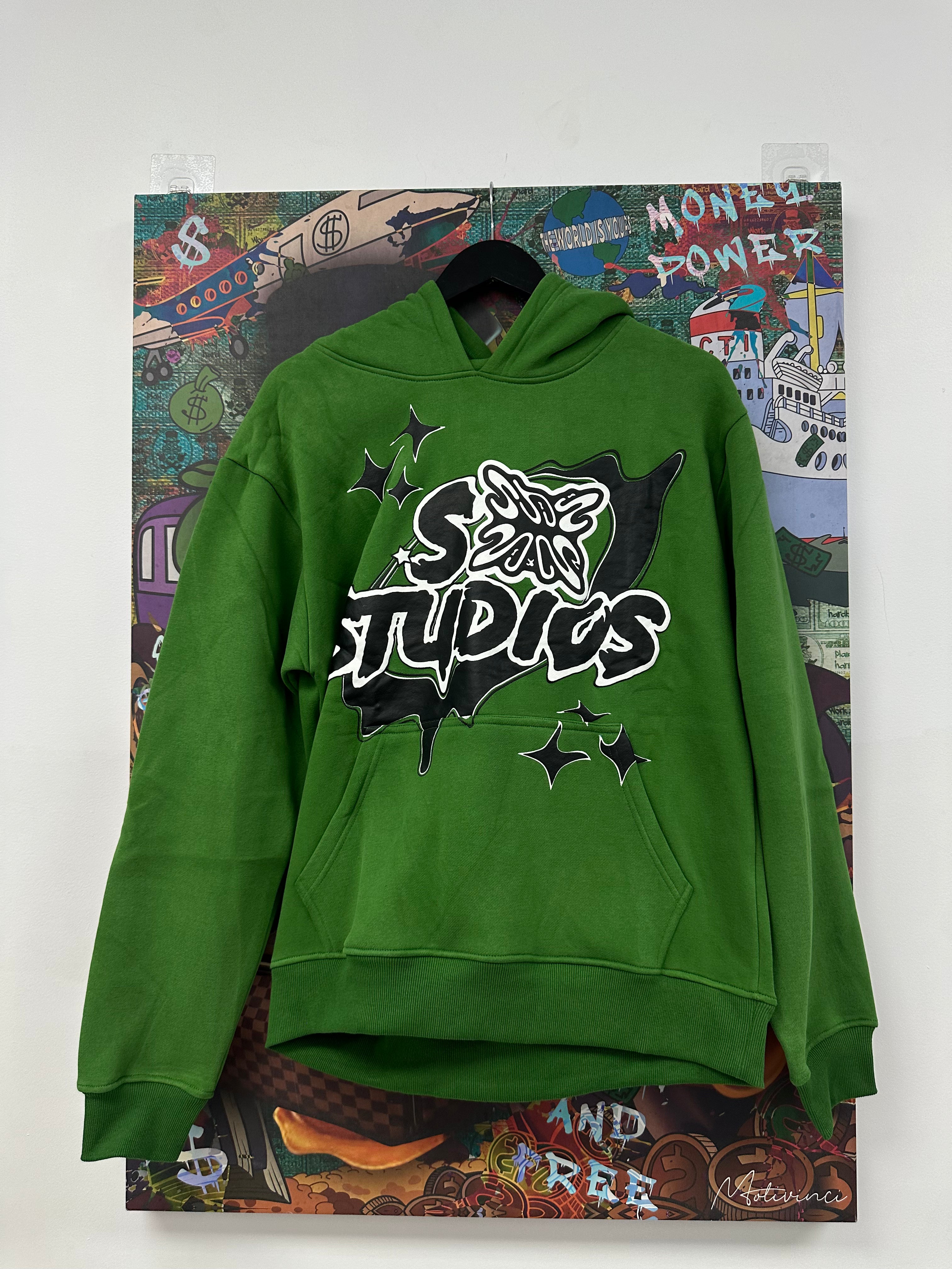 SB Studios Hoodie Green Black (S-XL) New