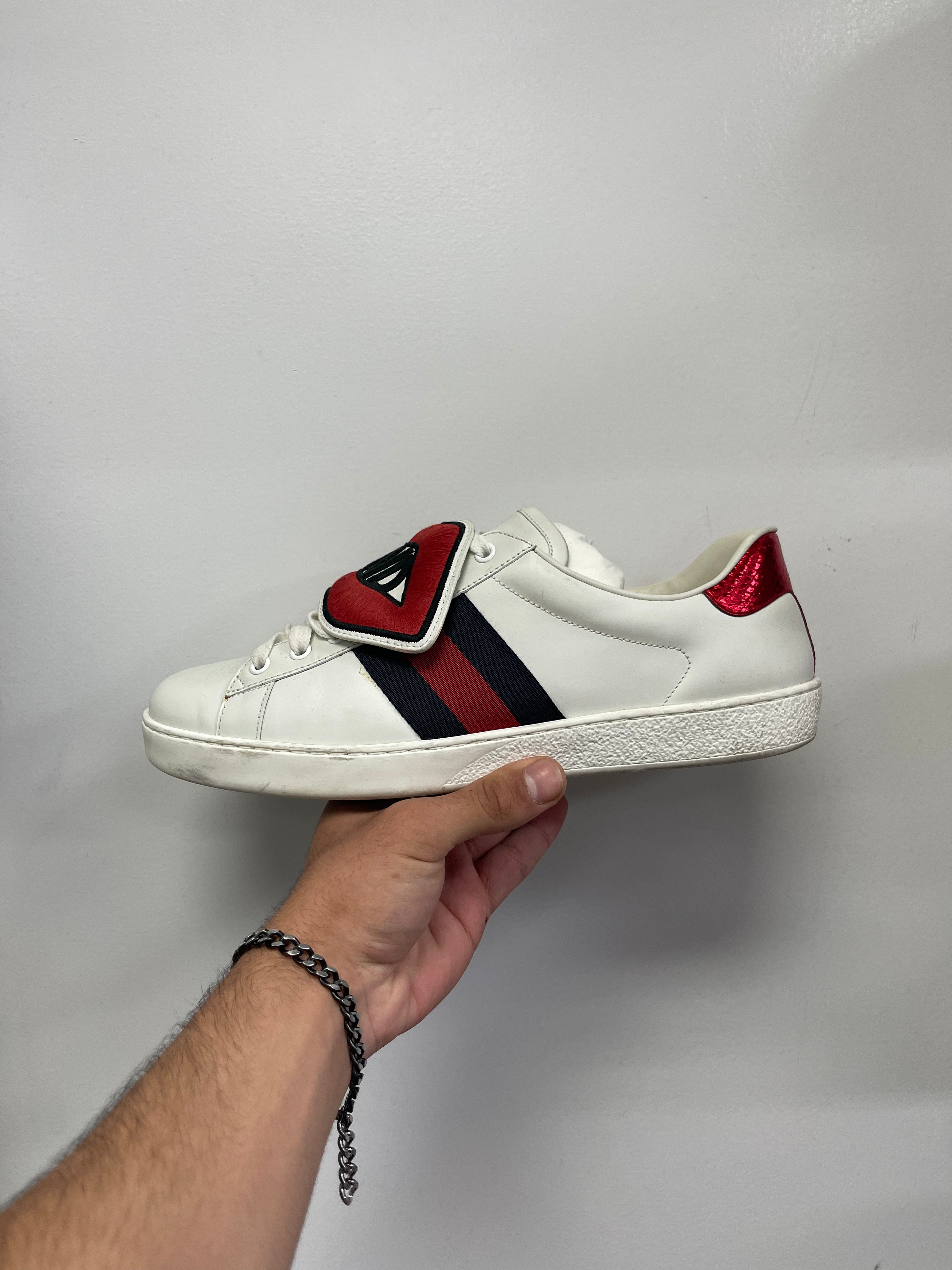 Gucci Ace White Navy Red Sneakers