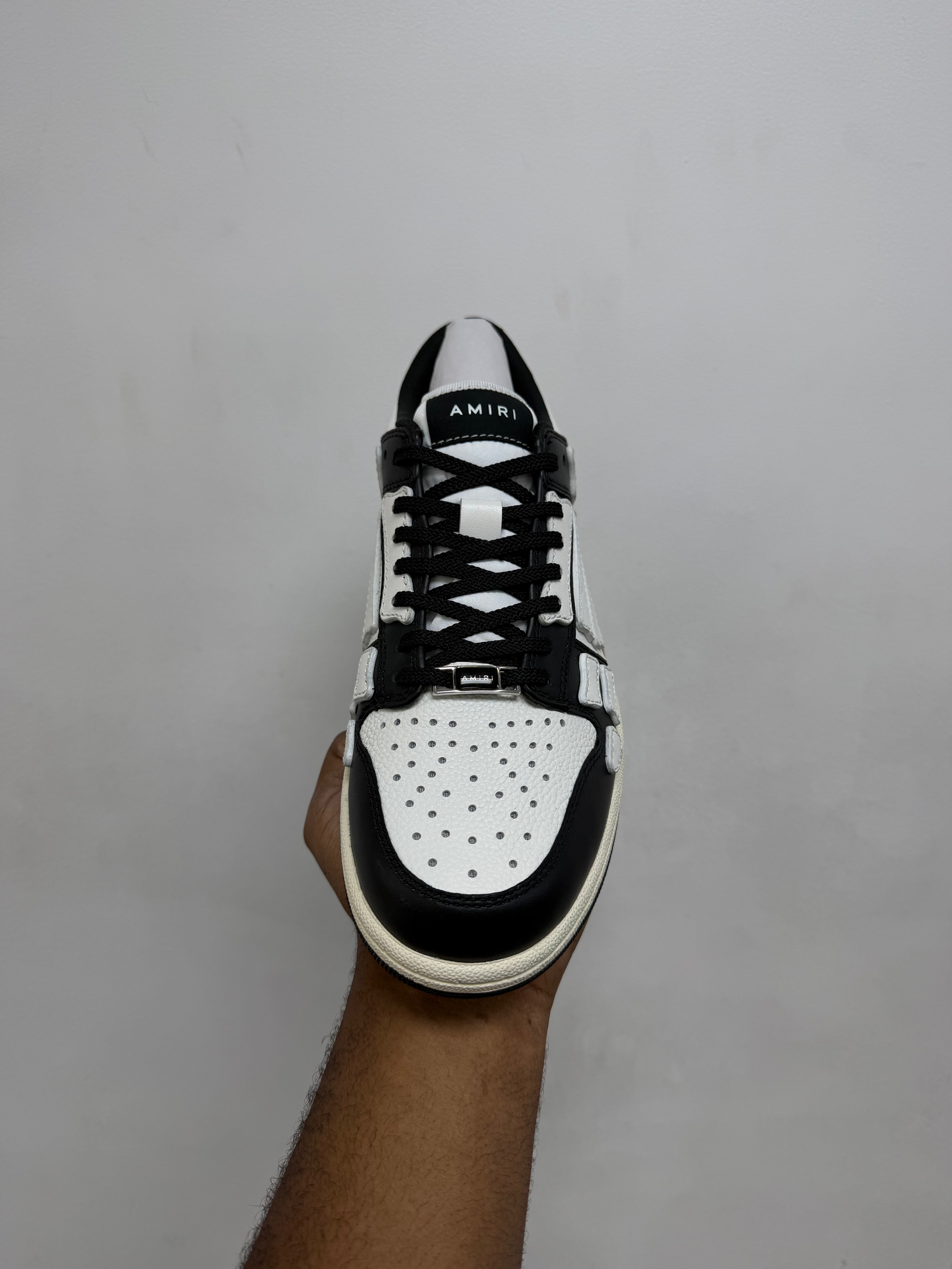 Amiri Black White Skel-Top Low Sneakers
