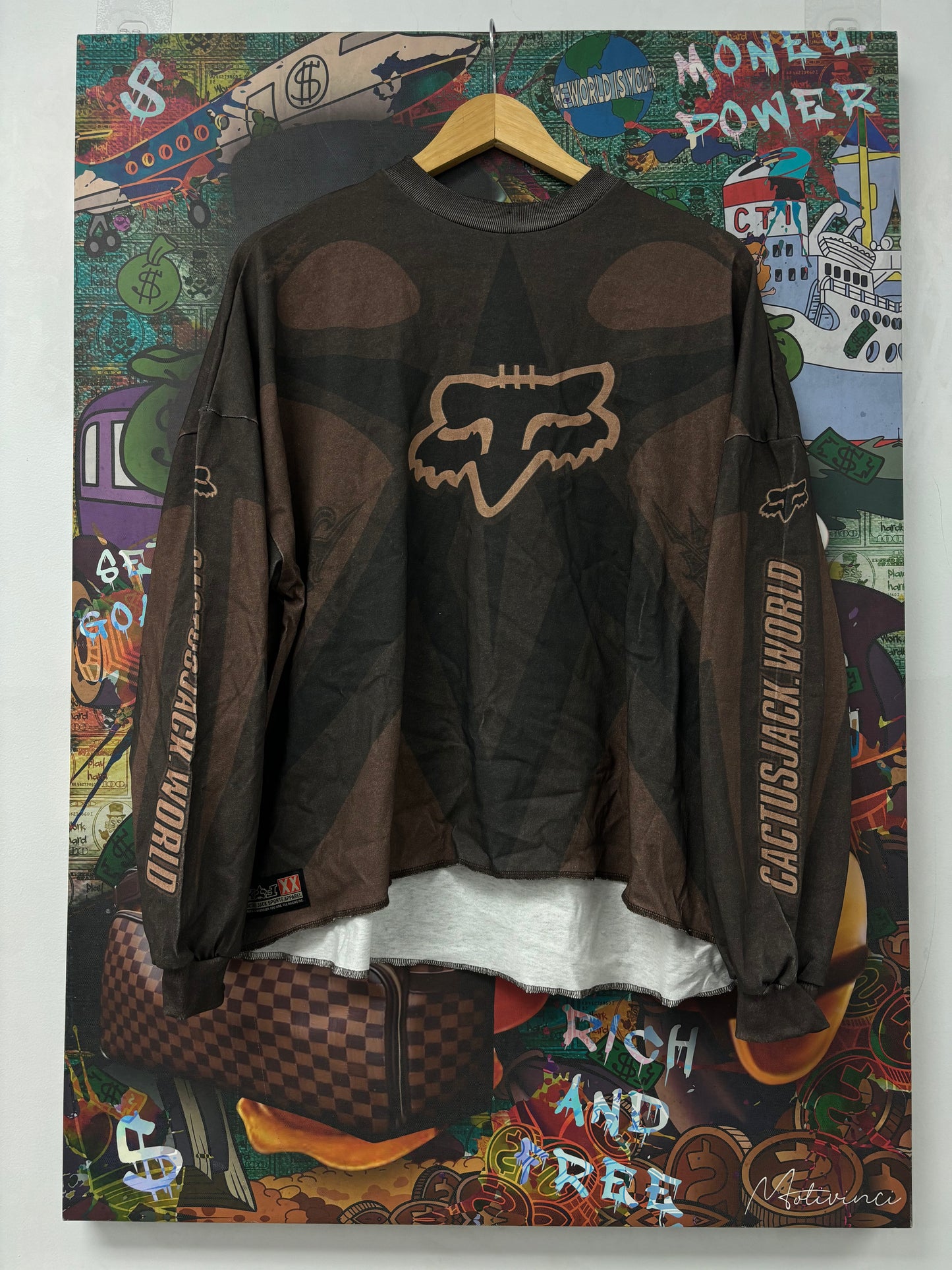 Cactus Jack x FOX Racing Jersey I Brown New Small With Tags
