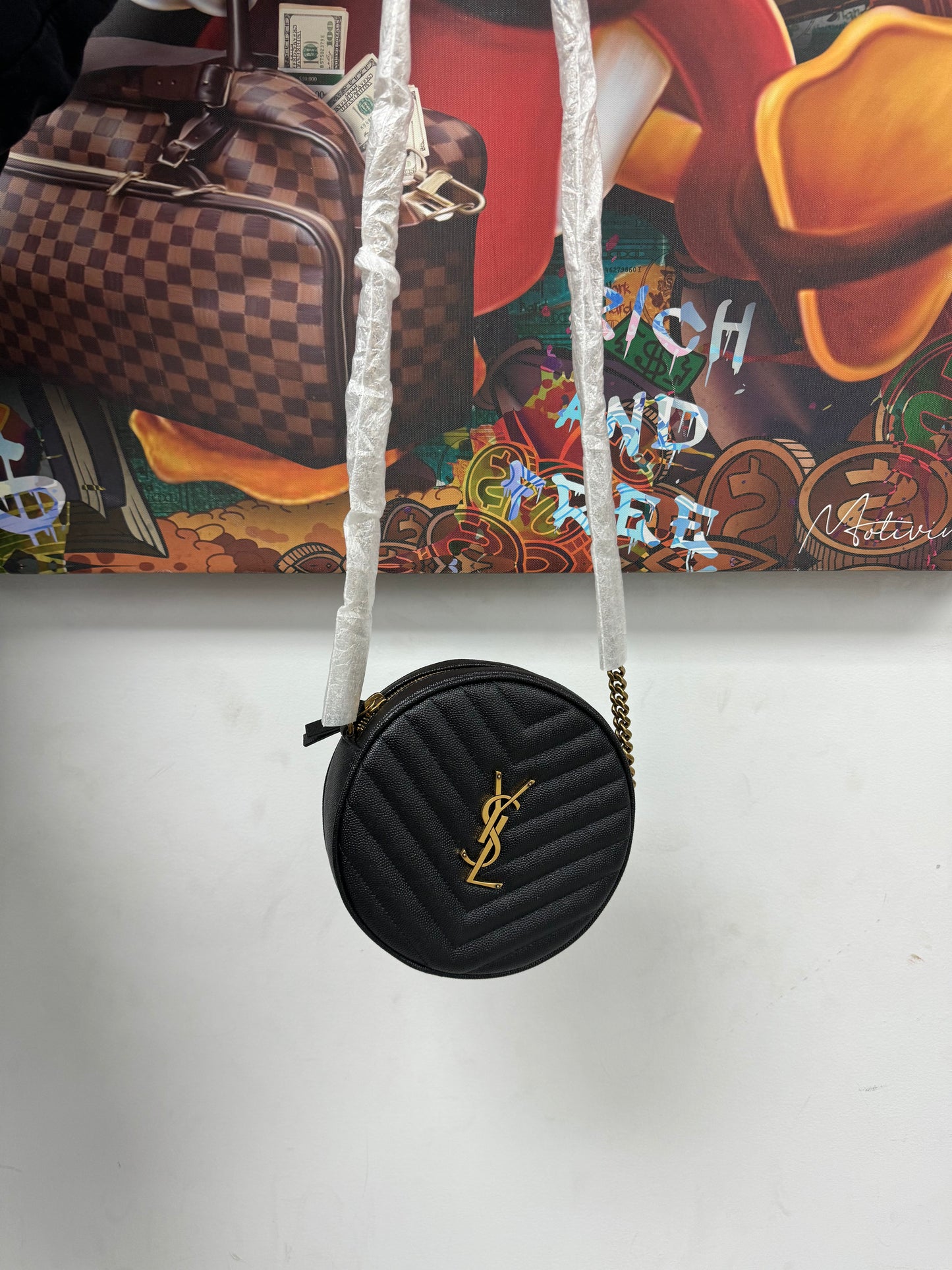 YSL Circle Bag Black New OS N/A