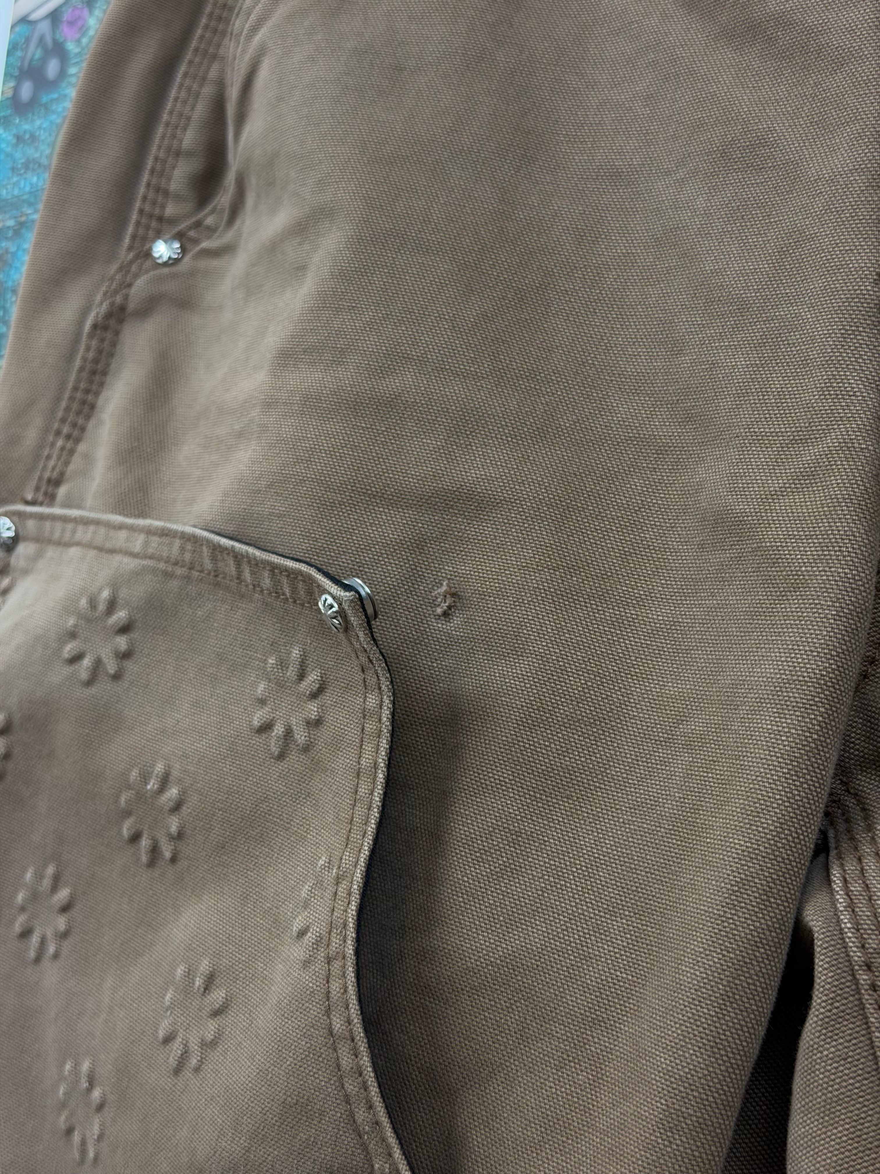 LOST SHDWS Brown Carpenter Double Knee Jeans