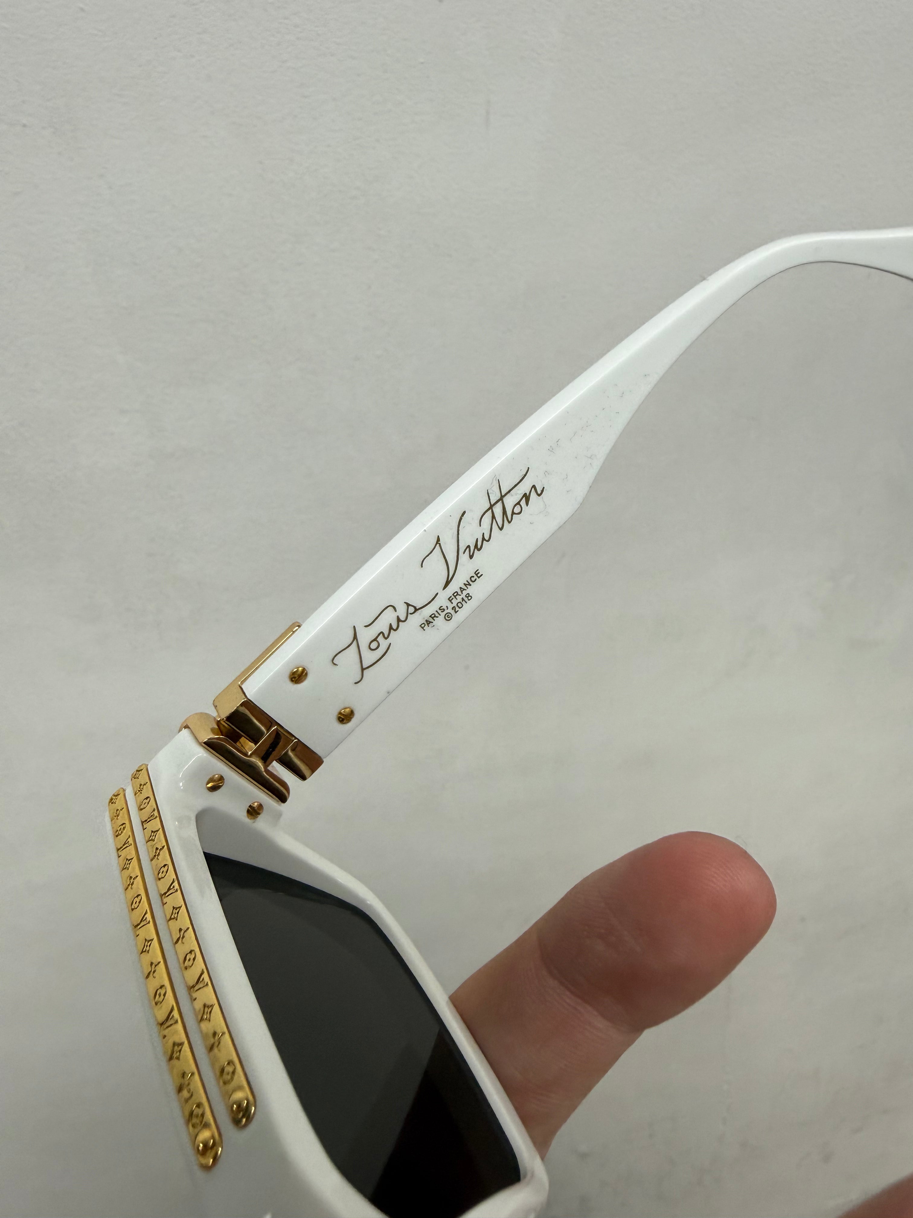 Louis Vuitton White Millionaire Cyclone Sunglasses