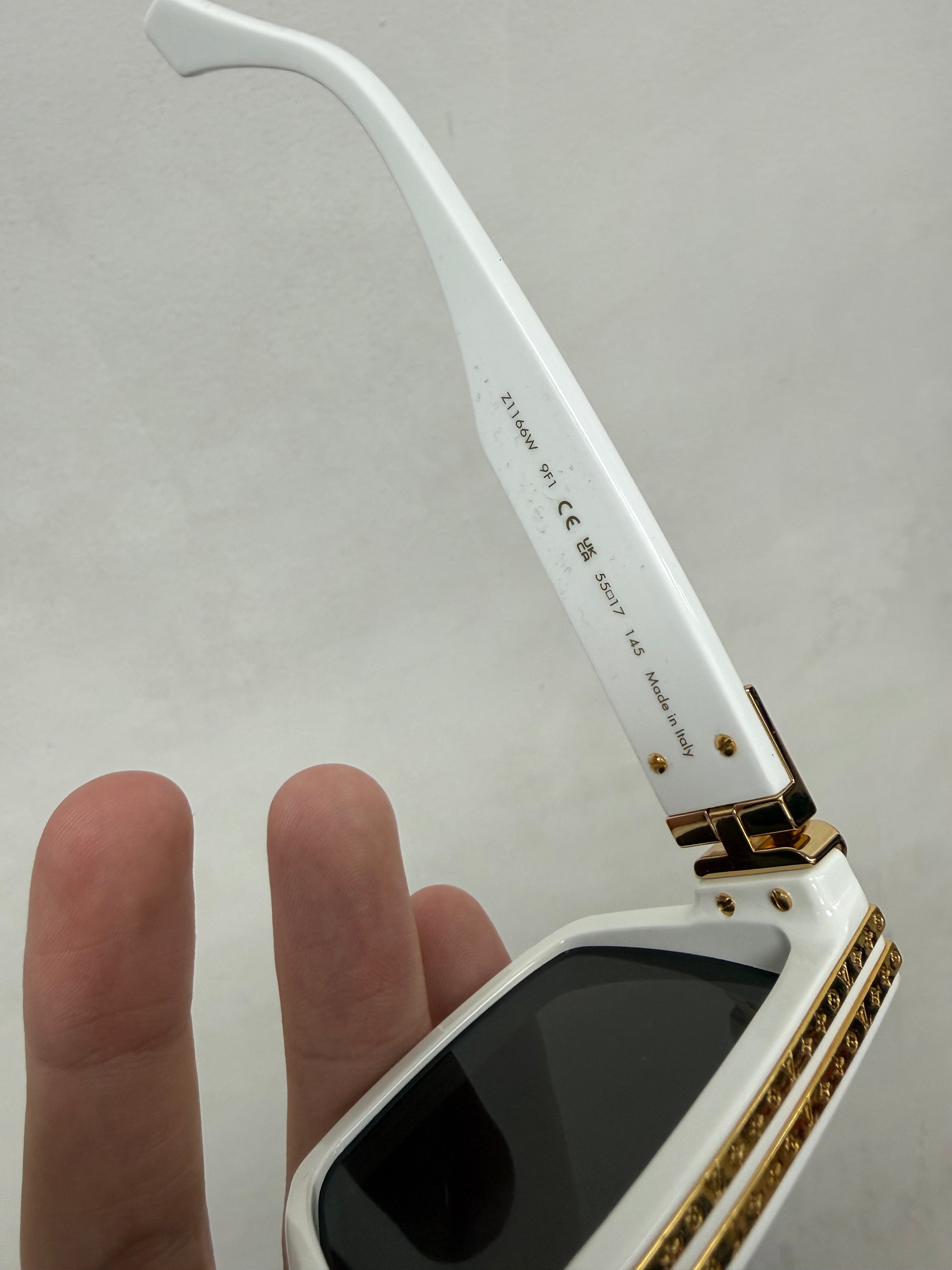 Louis Vuitton White Millionaire Cyclone Sunglasses