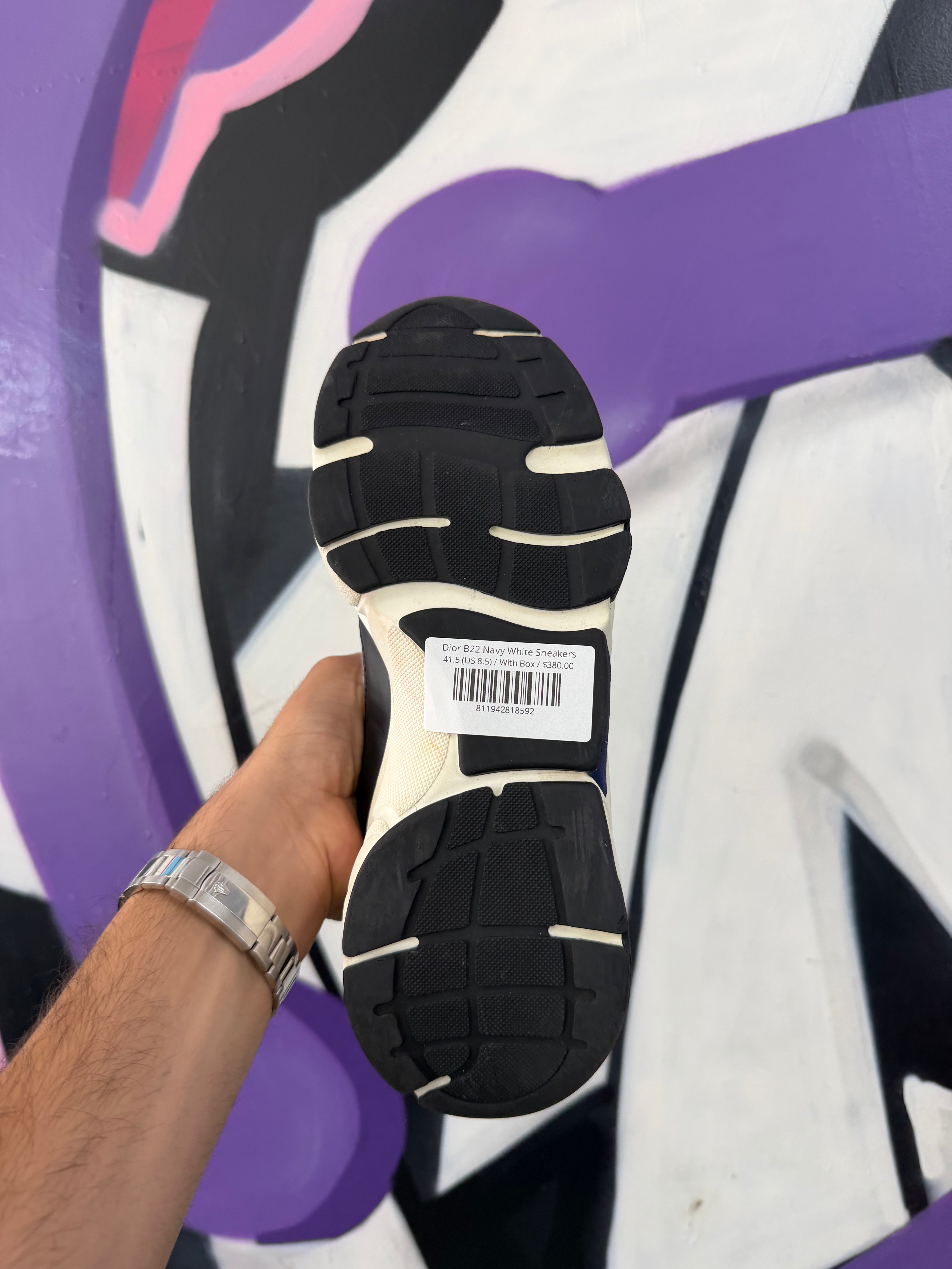 Dior B22 Navy White Sneakers