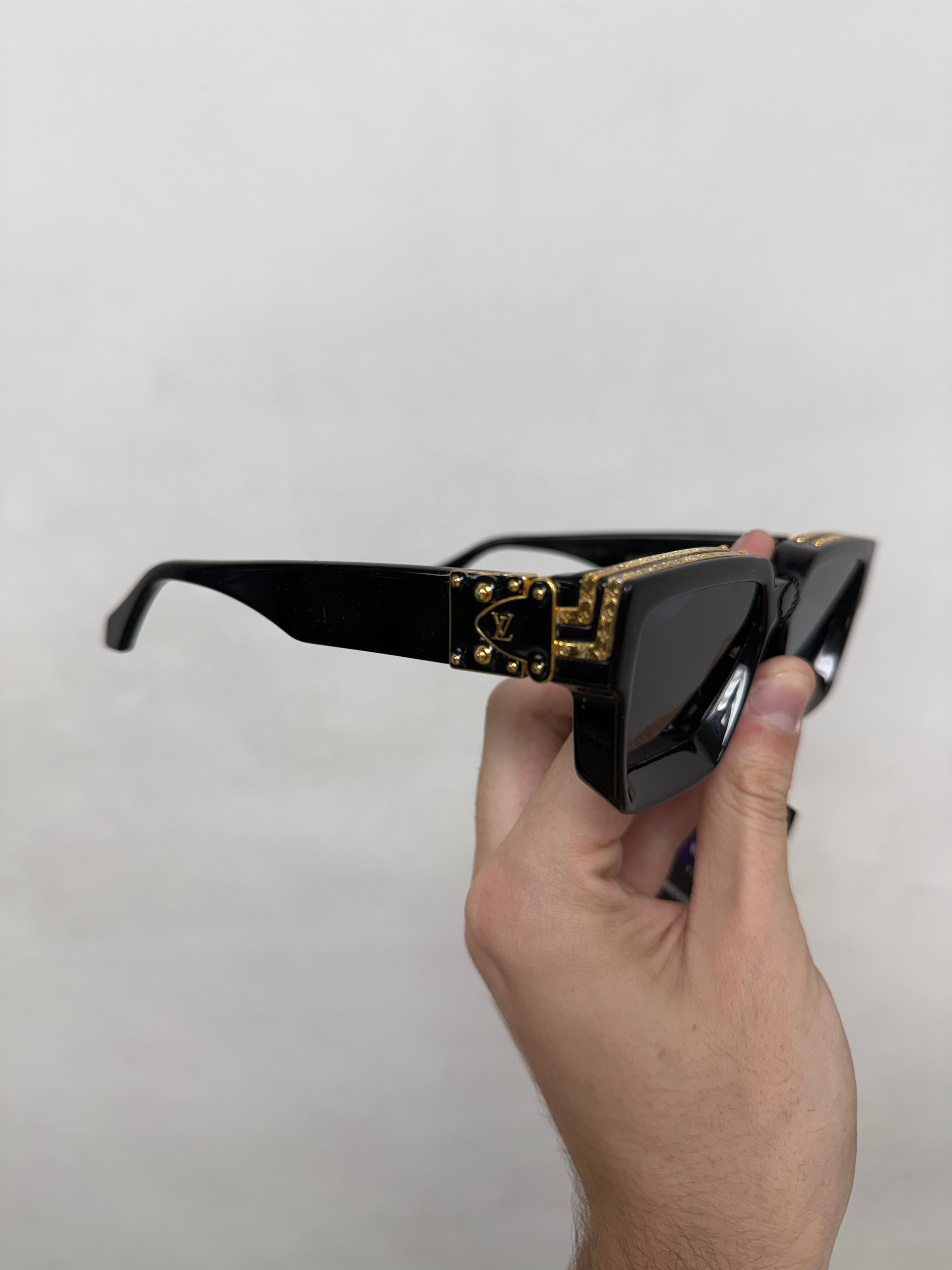 Louis Vuitton Black Millionaire Cyclone Sunglasses