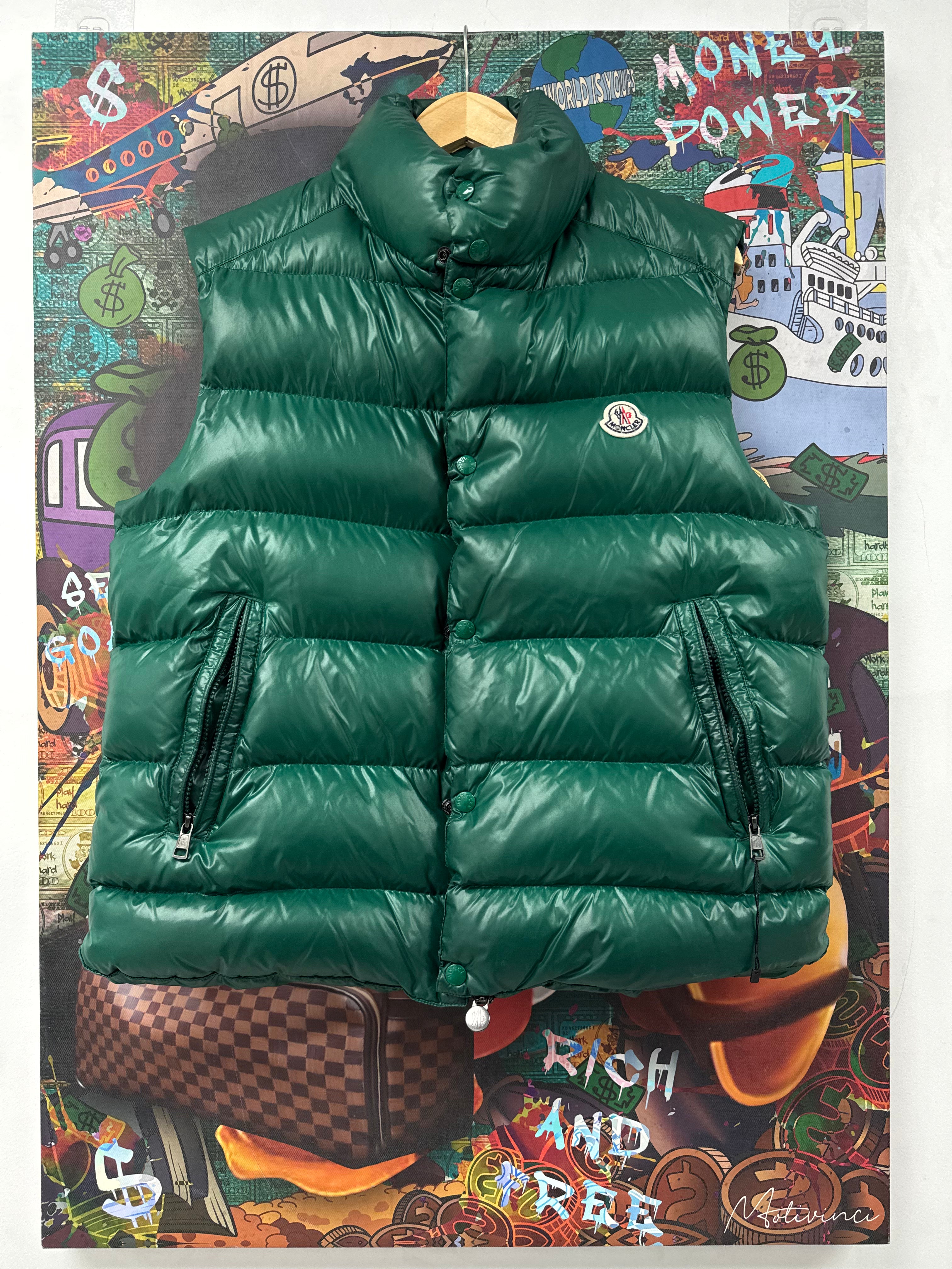 Moncler Vest Green Giblet Used 4 (Large)