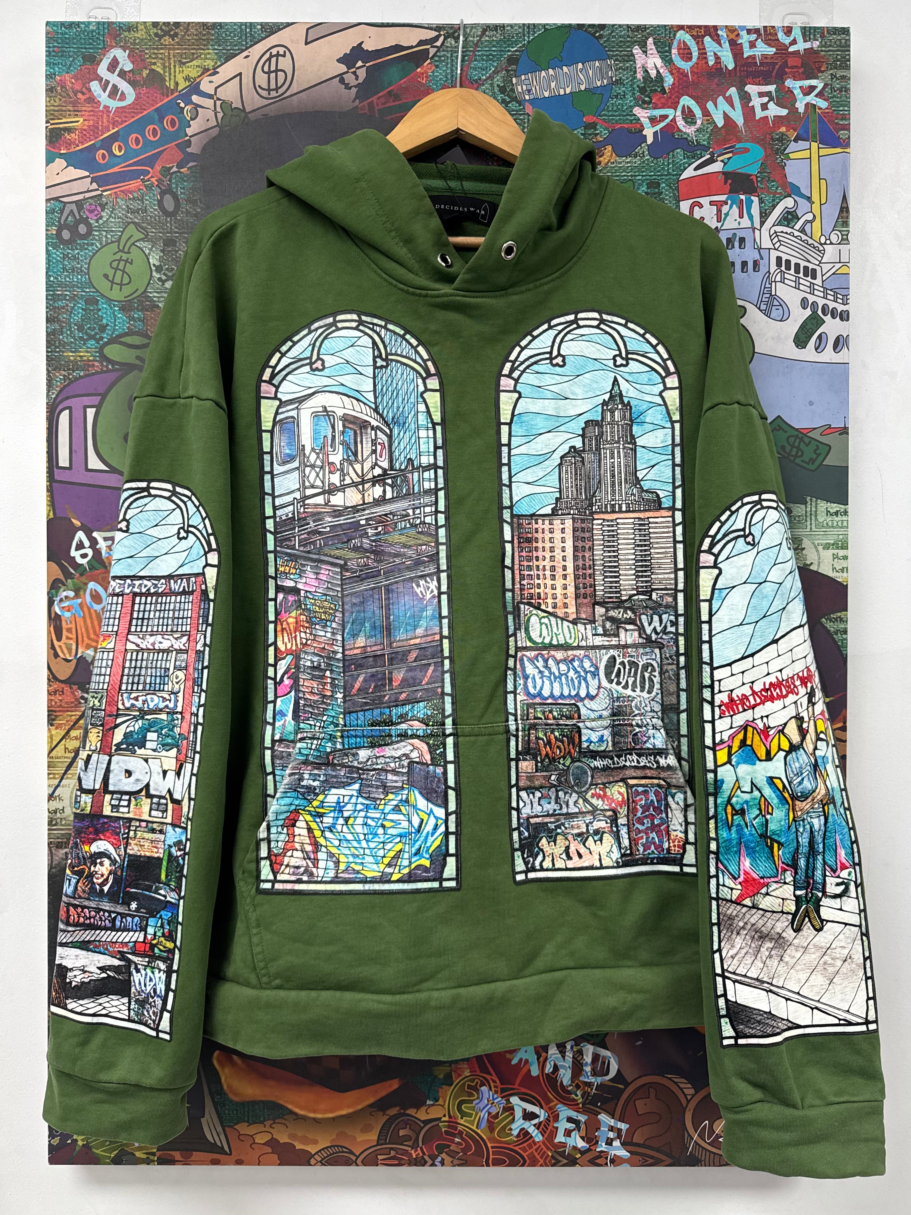 WDW Diplomats Green Hoodie Used XXL