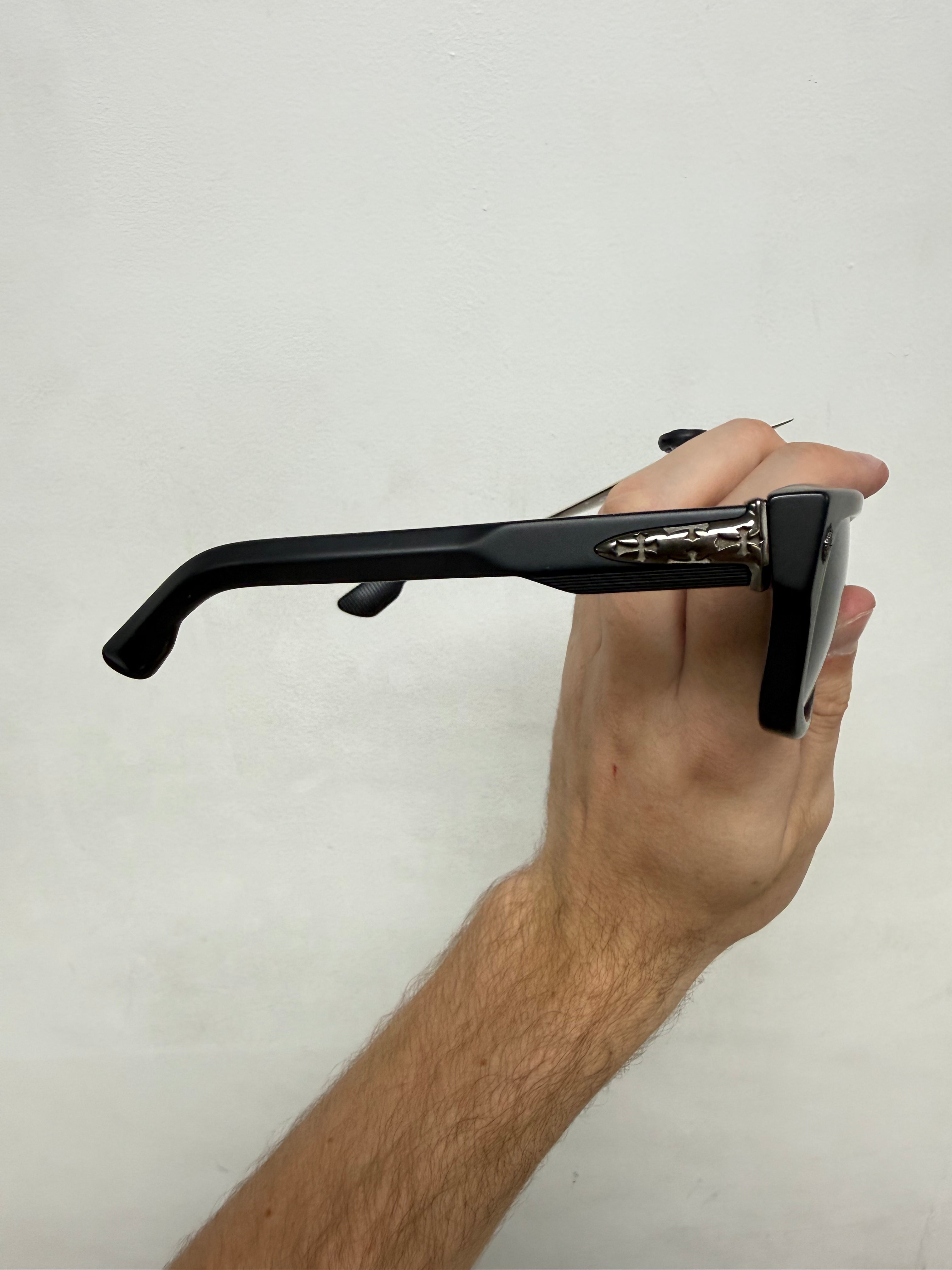 Chrome Hearts Black Charismadick Sunglasses