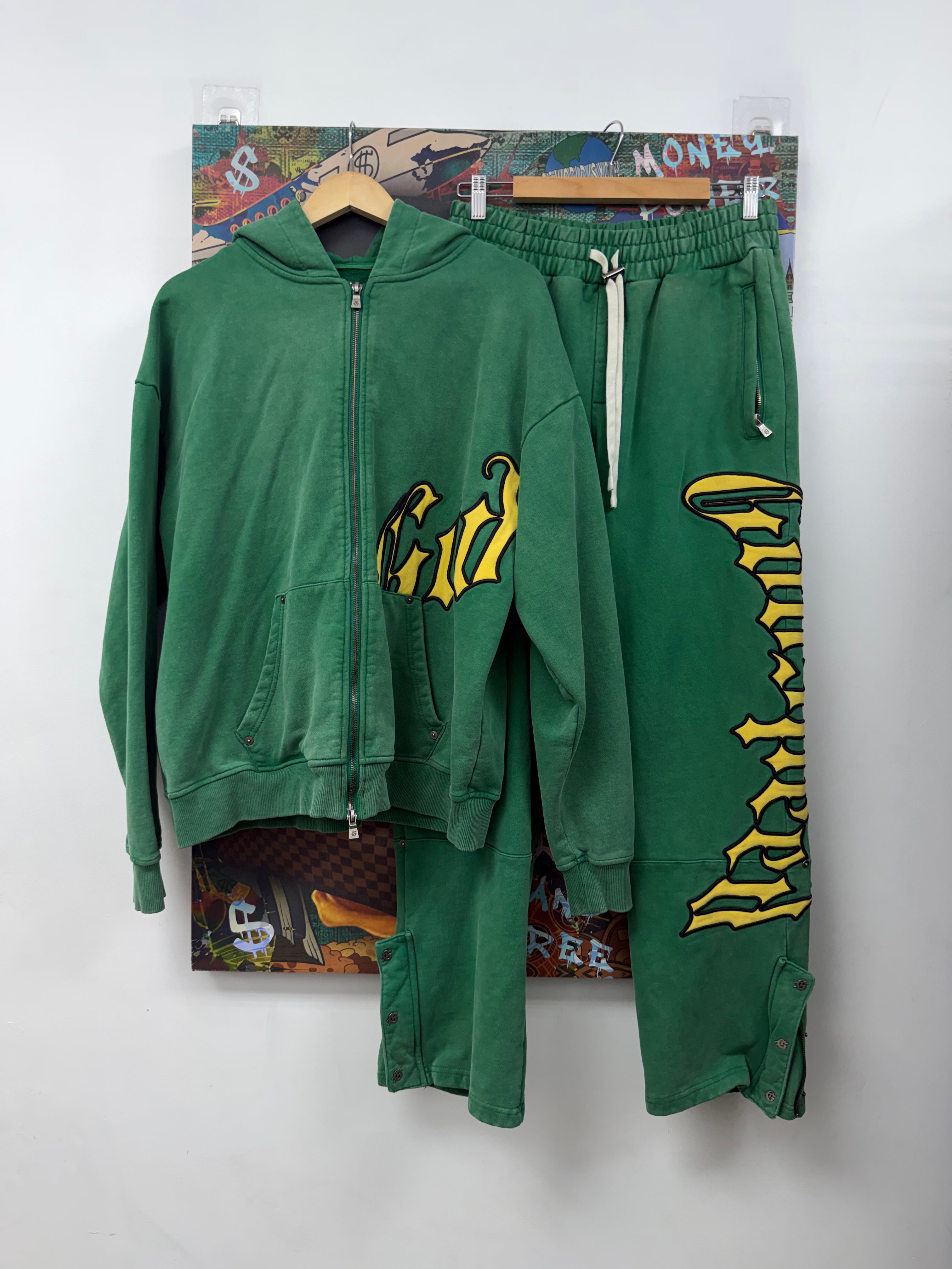 Godspeed Green Yellow OG Logo Sweatsuit