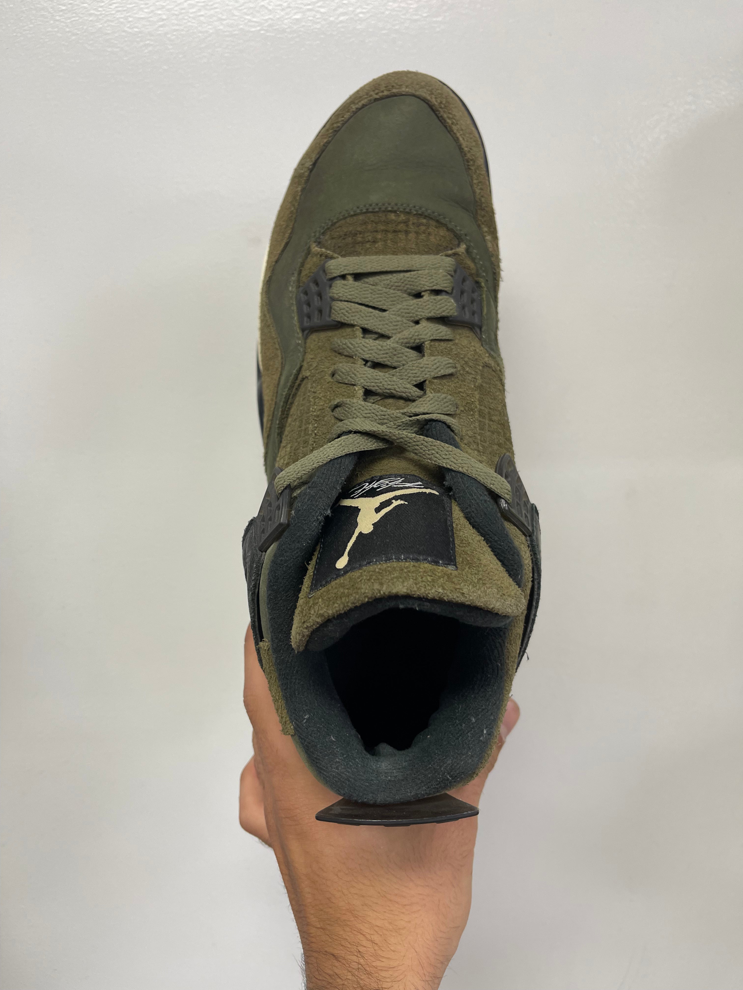 Jordan 4 Medium Olive Sneakers