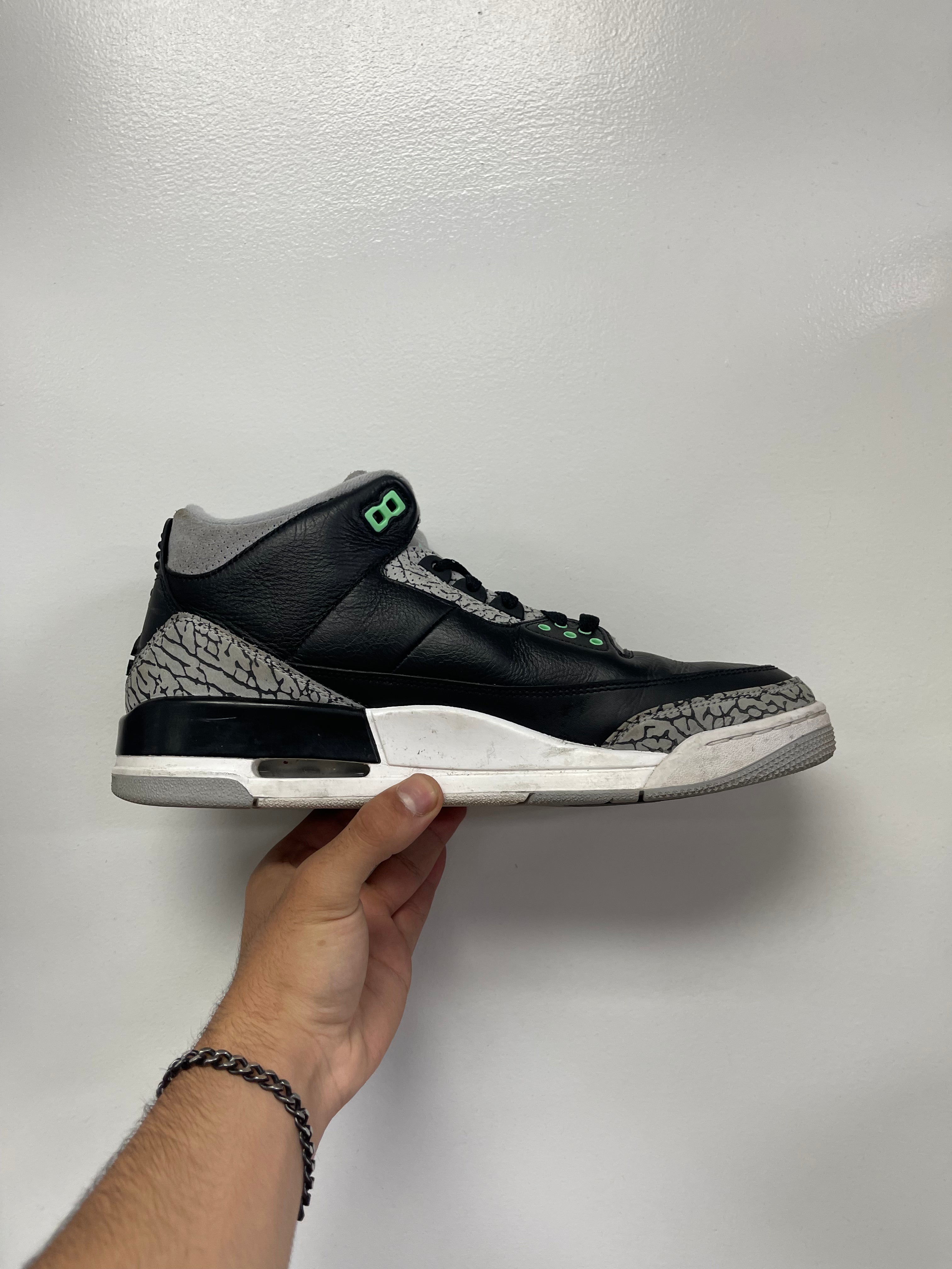 Jordan 3 Green Glow Sneakers