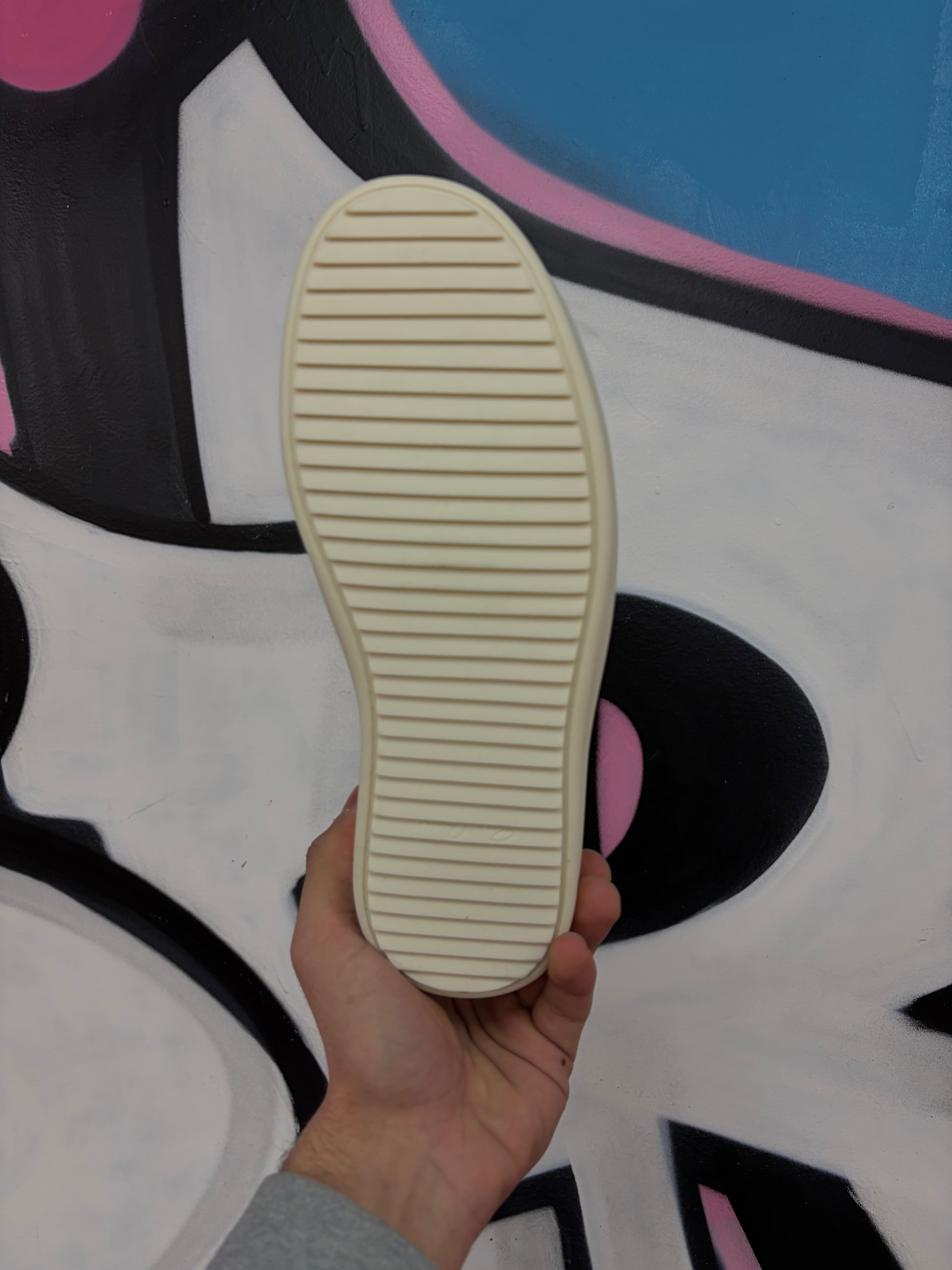 Rick Owens Ramone Low Gold Milk Sneakers