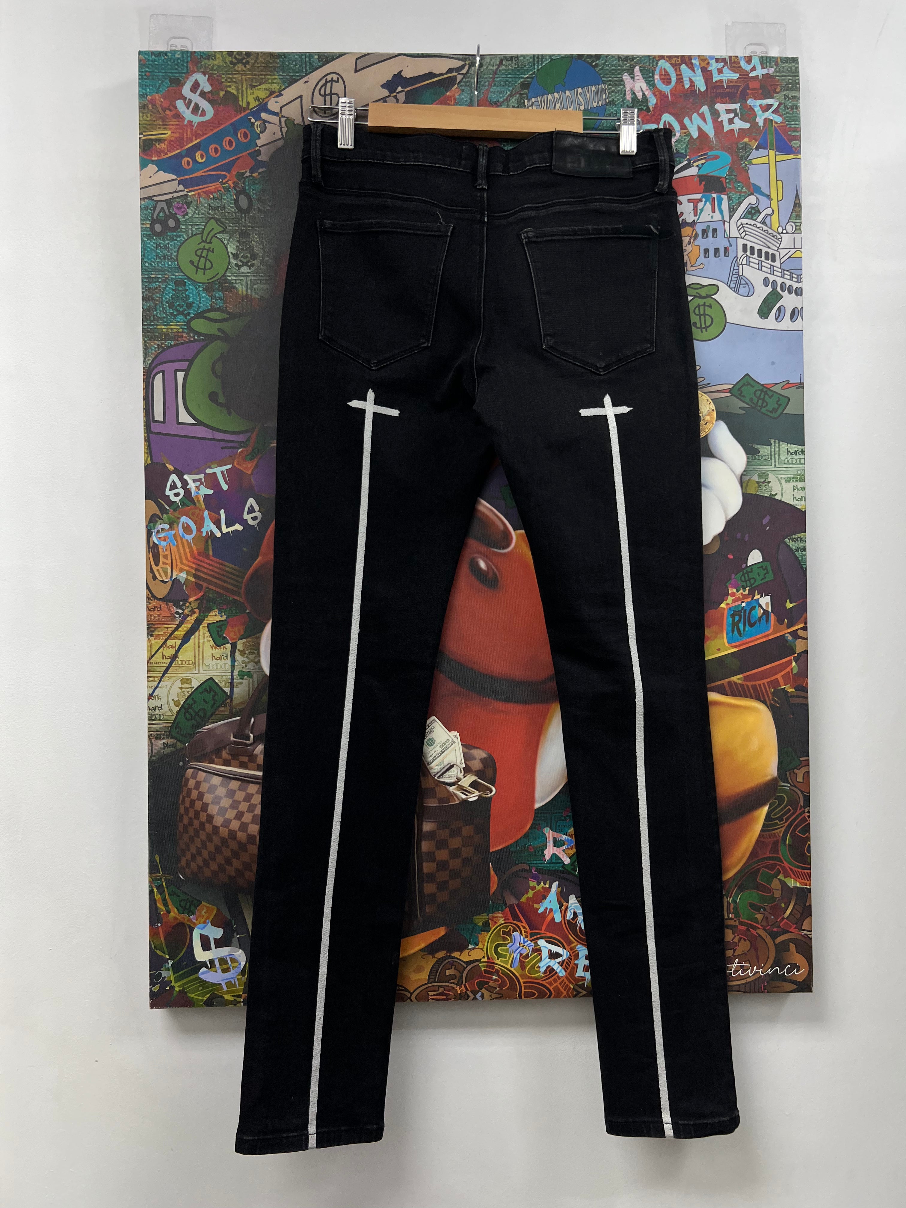 RTA Black Wash Sinners Jeans