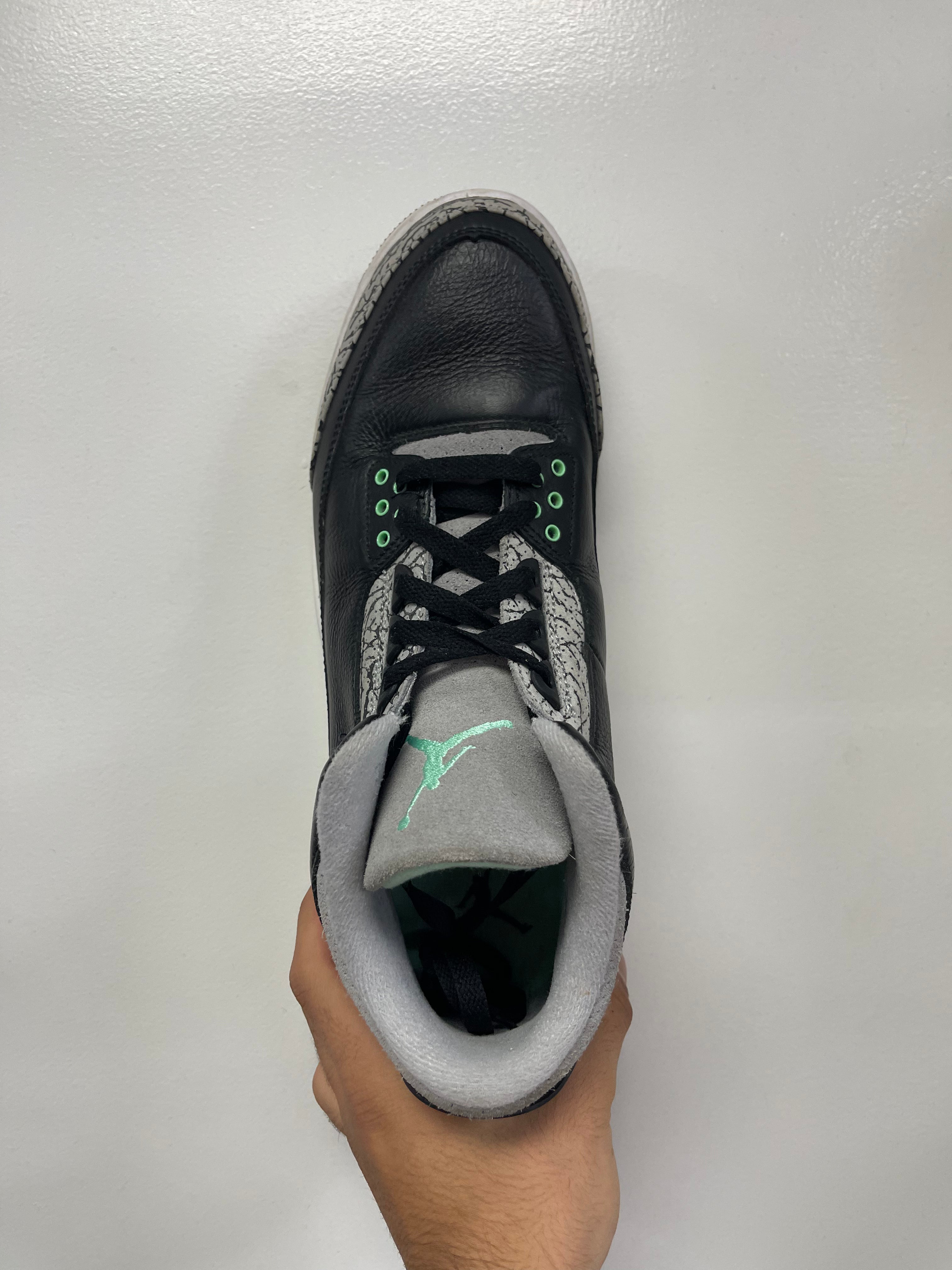 Jordan 3 Green Glow Sneakers