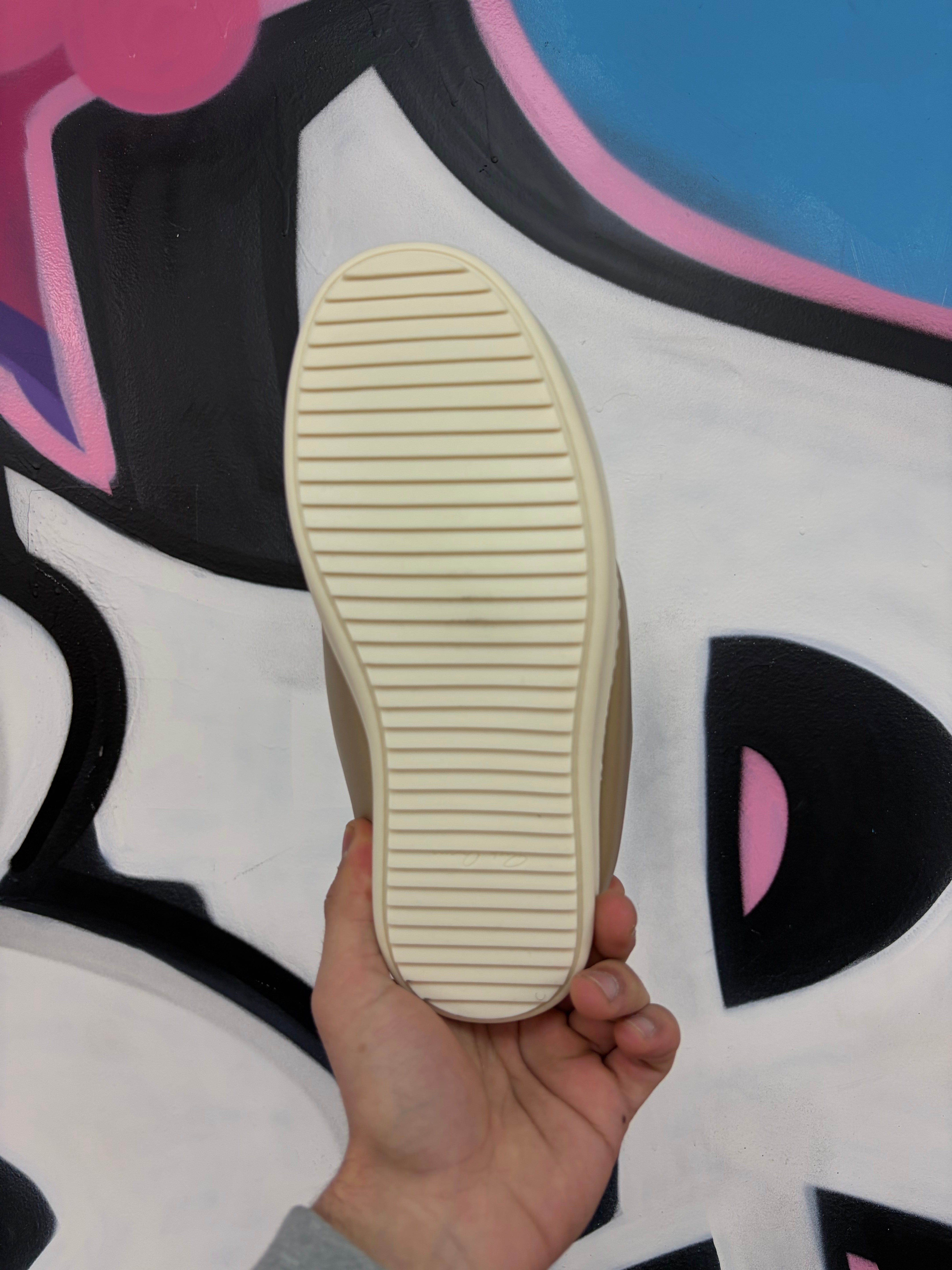 Rick Owens Padded Jumbo Lace Low Gold Milk Sneakers