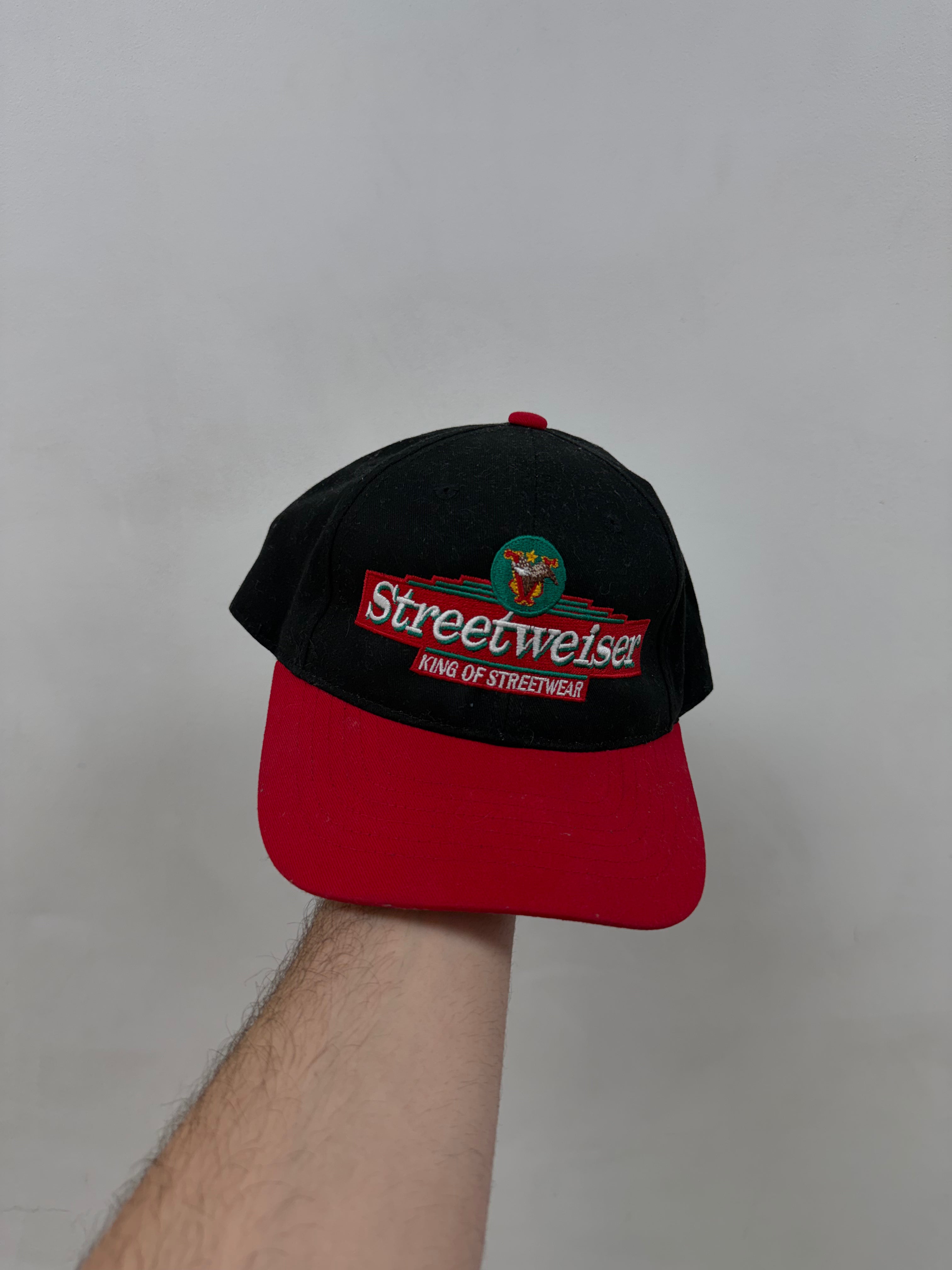 Vlone Black Red Streetweiser Cap
