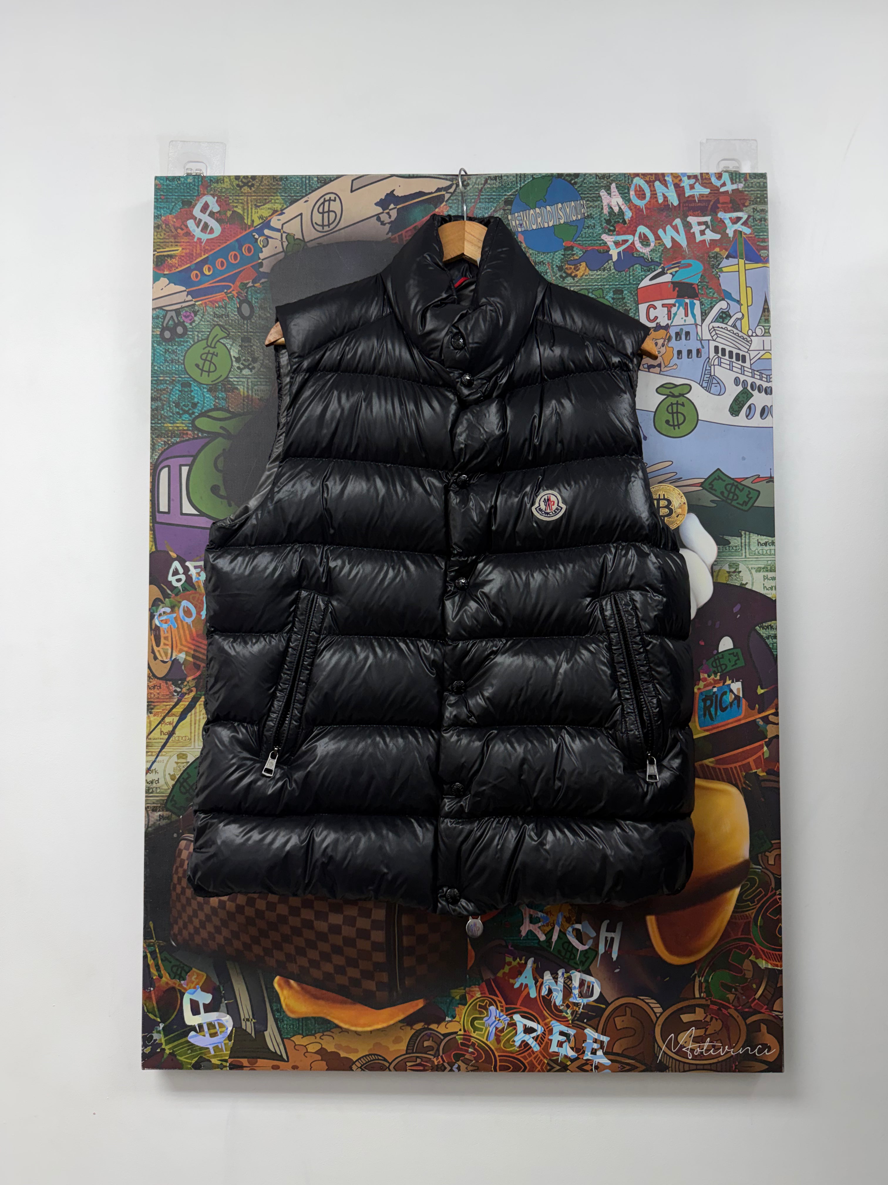 Moncler Black Tibb Gilet Puffer Vest