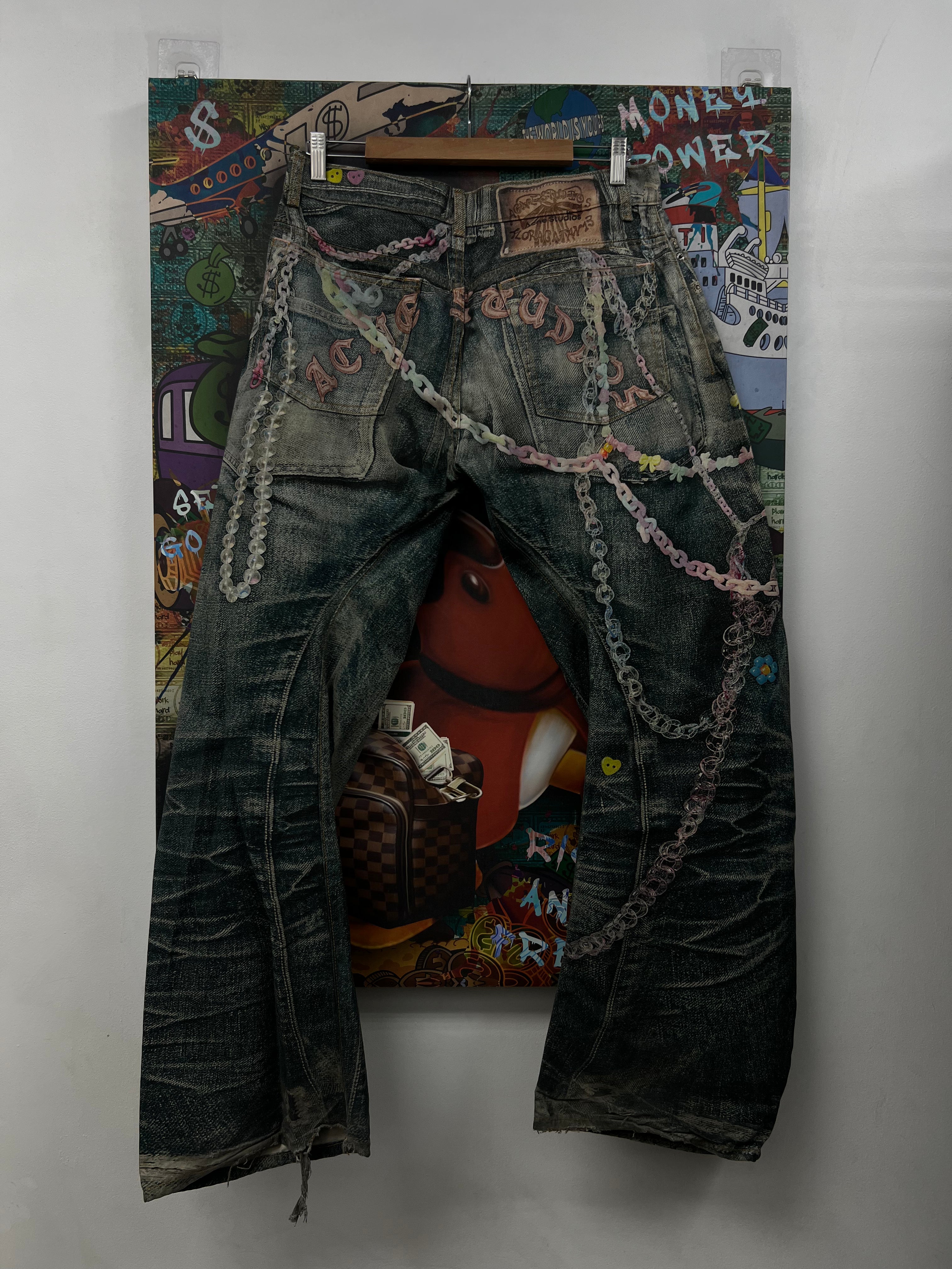 Acne Studios Light Wash Pink Tromp L'oeil 1981 (50) Jeans