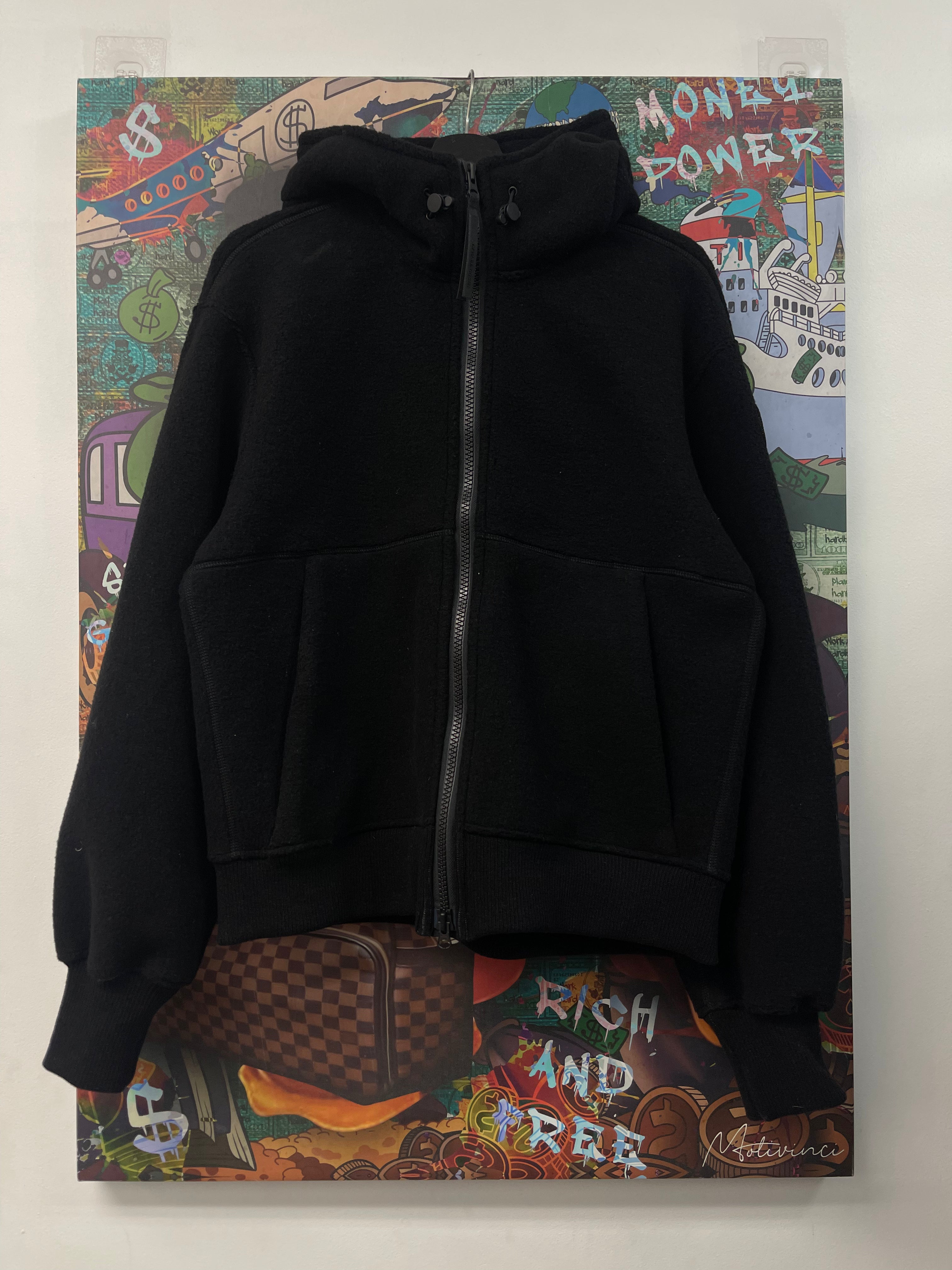 Canada Goose Black Chilliwack Fleece Bomber Zip Up
